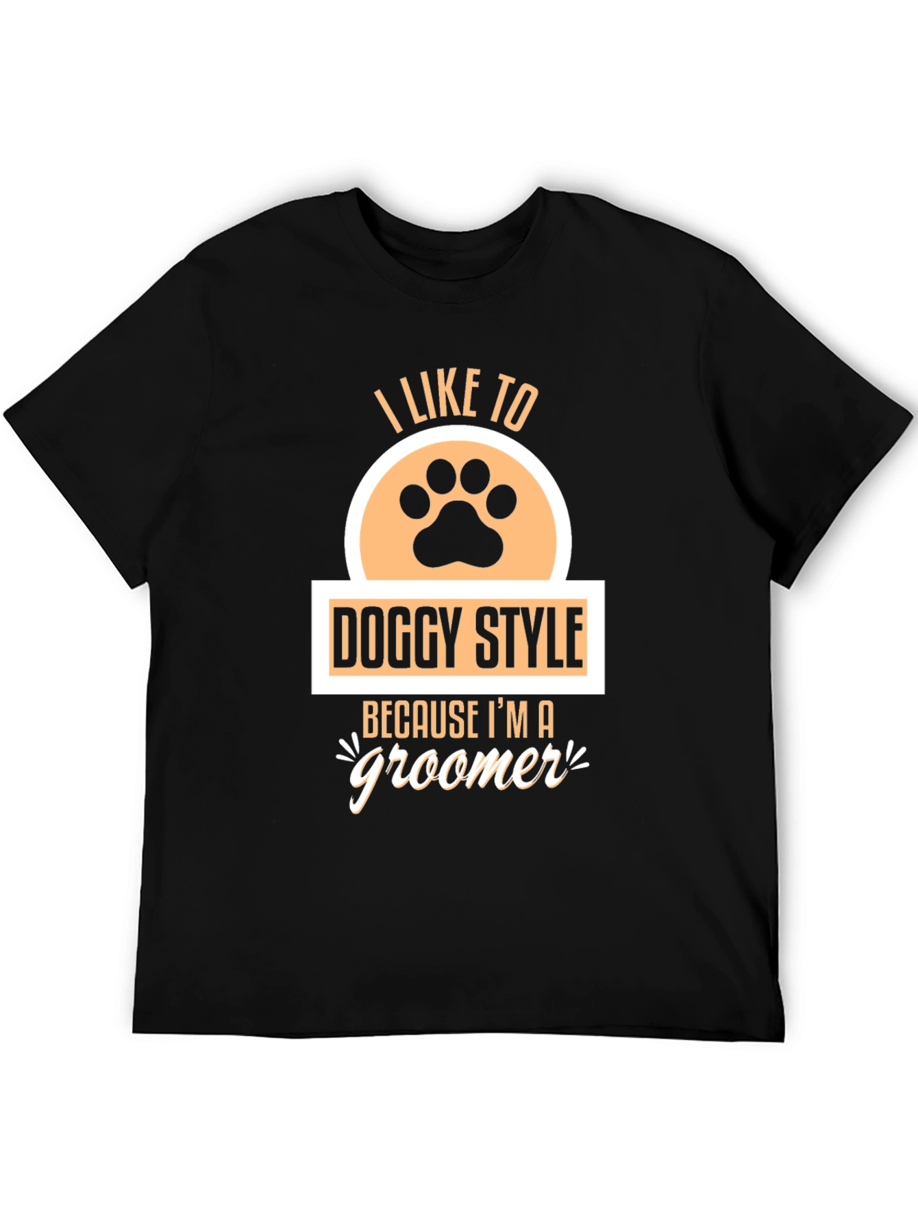 Doggy Style Groomer Black T-Shirt