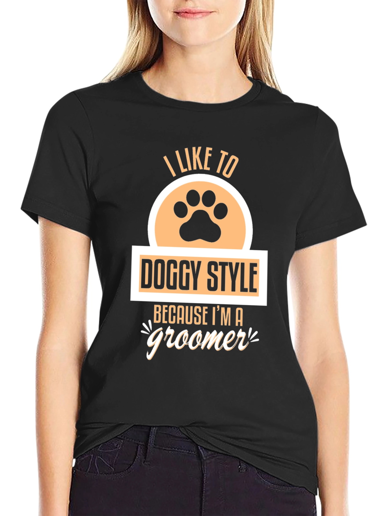 Doggy Style Groomer Black T-Shirt