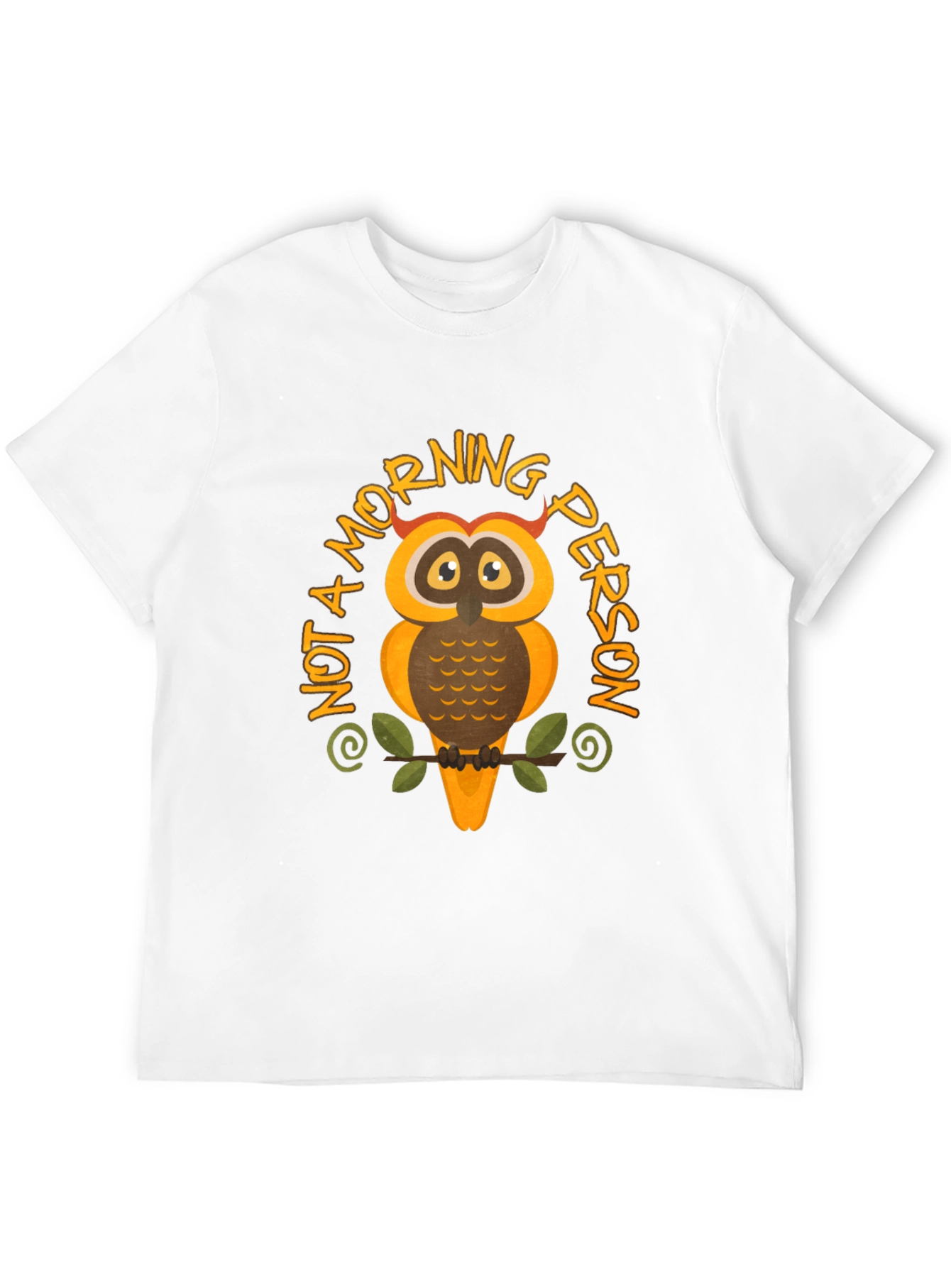 Not a Morning Person Owl Graphic T-Shirt