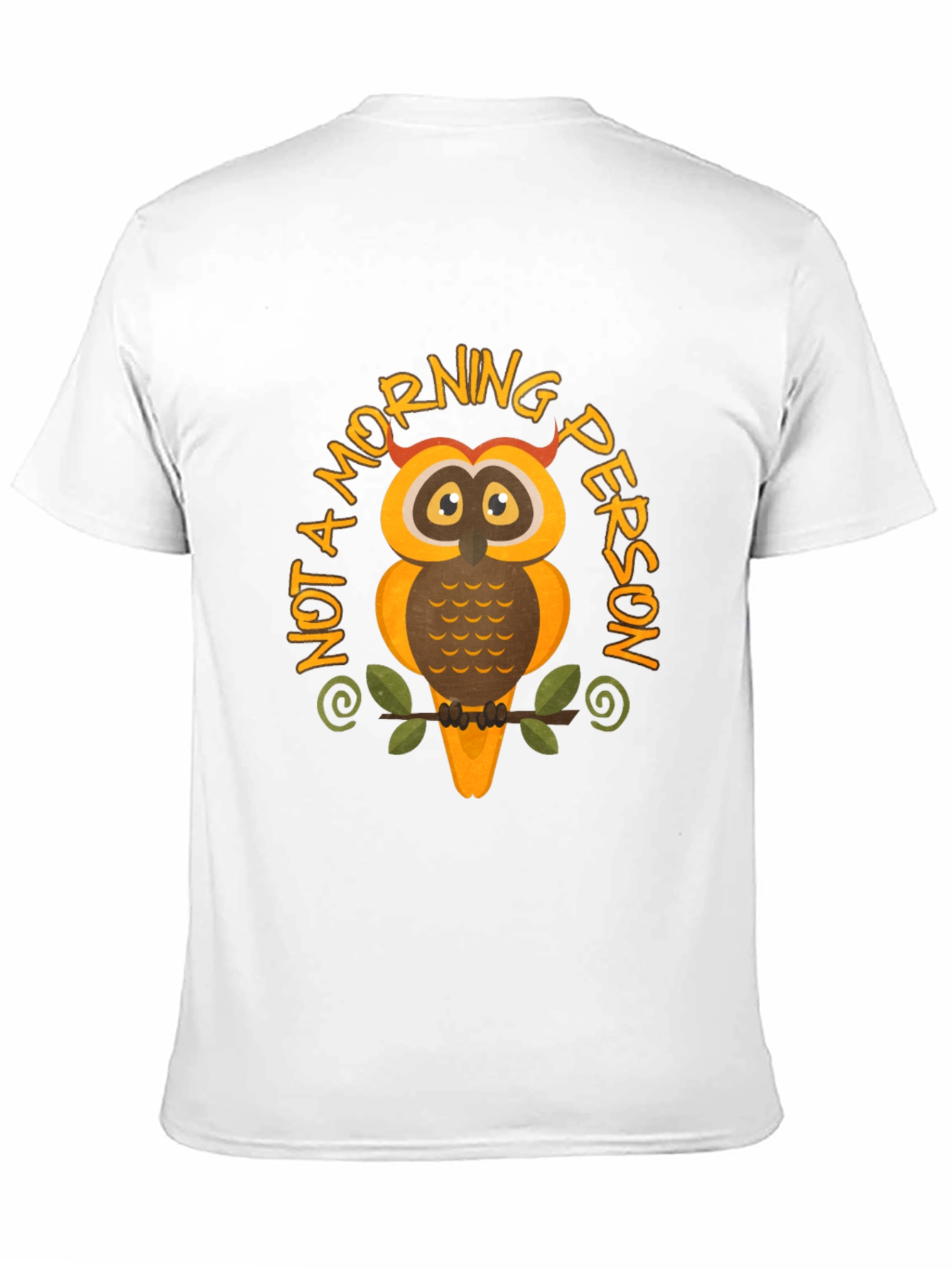 Not a Morning Person Owl Graphic T-Shirt