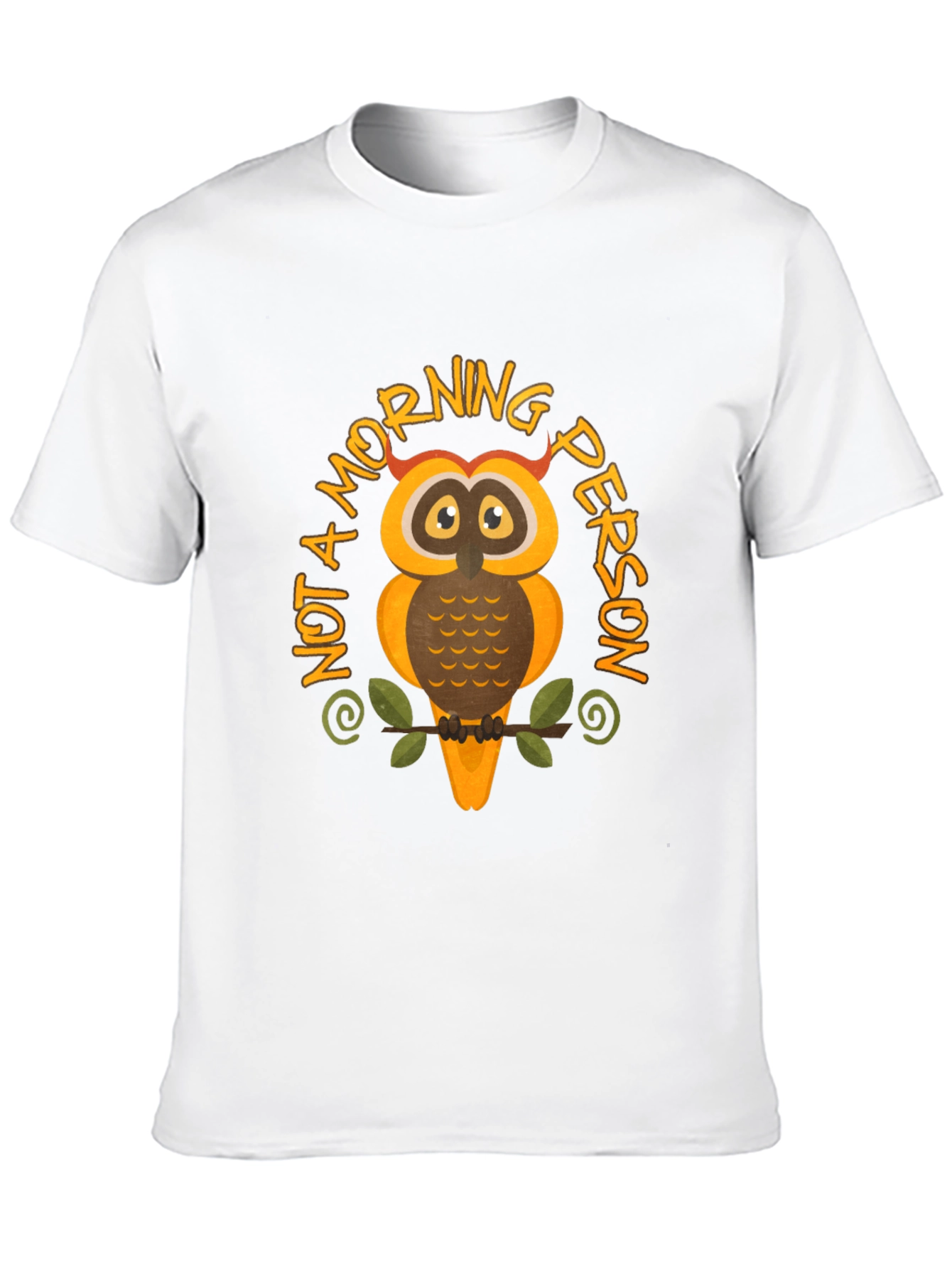 Not a Morning Person Owl Graphic T-Shirt