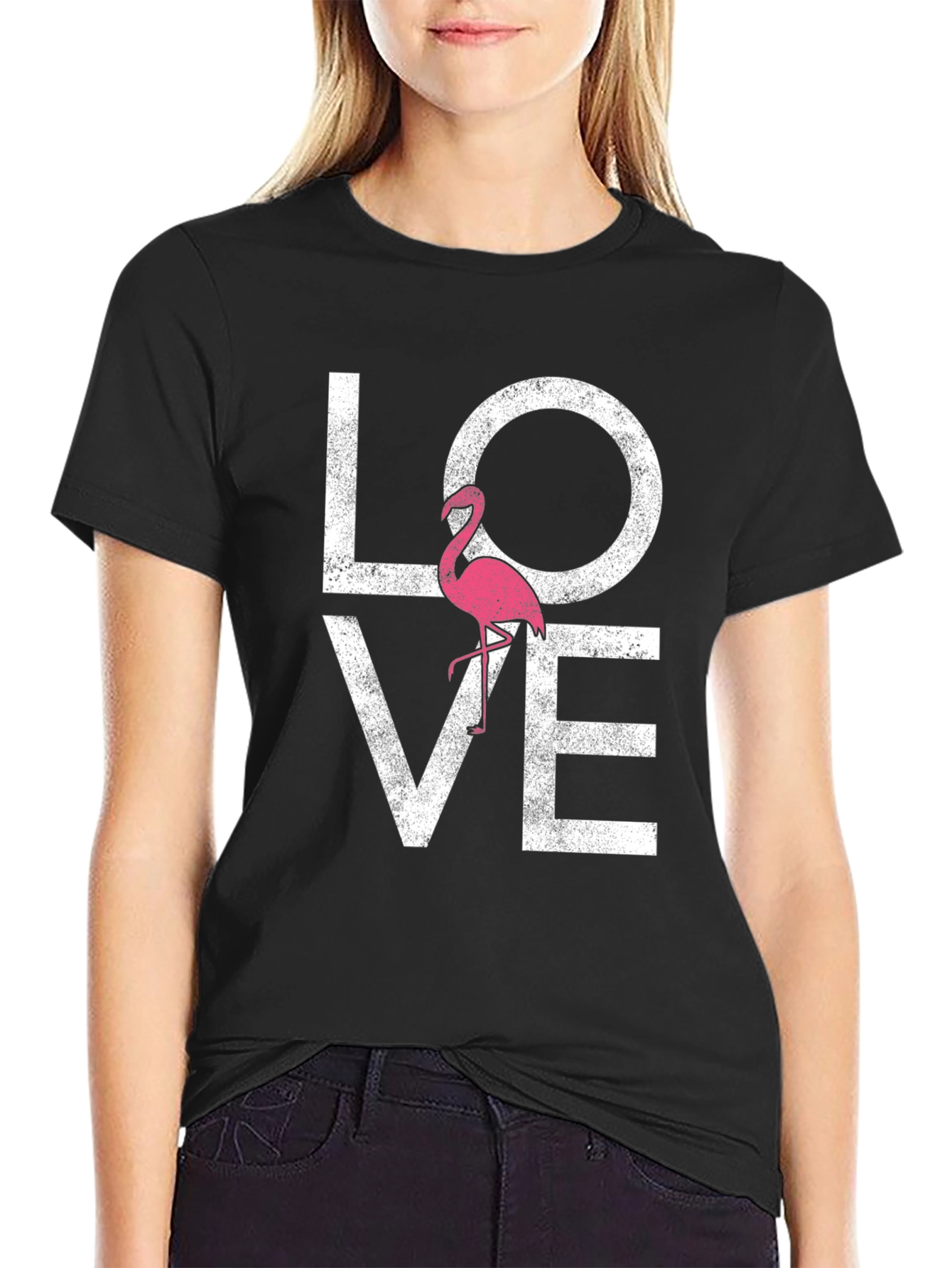 Flamingo Love Graphic Tee - Stylish Mens T-Shirt