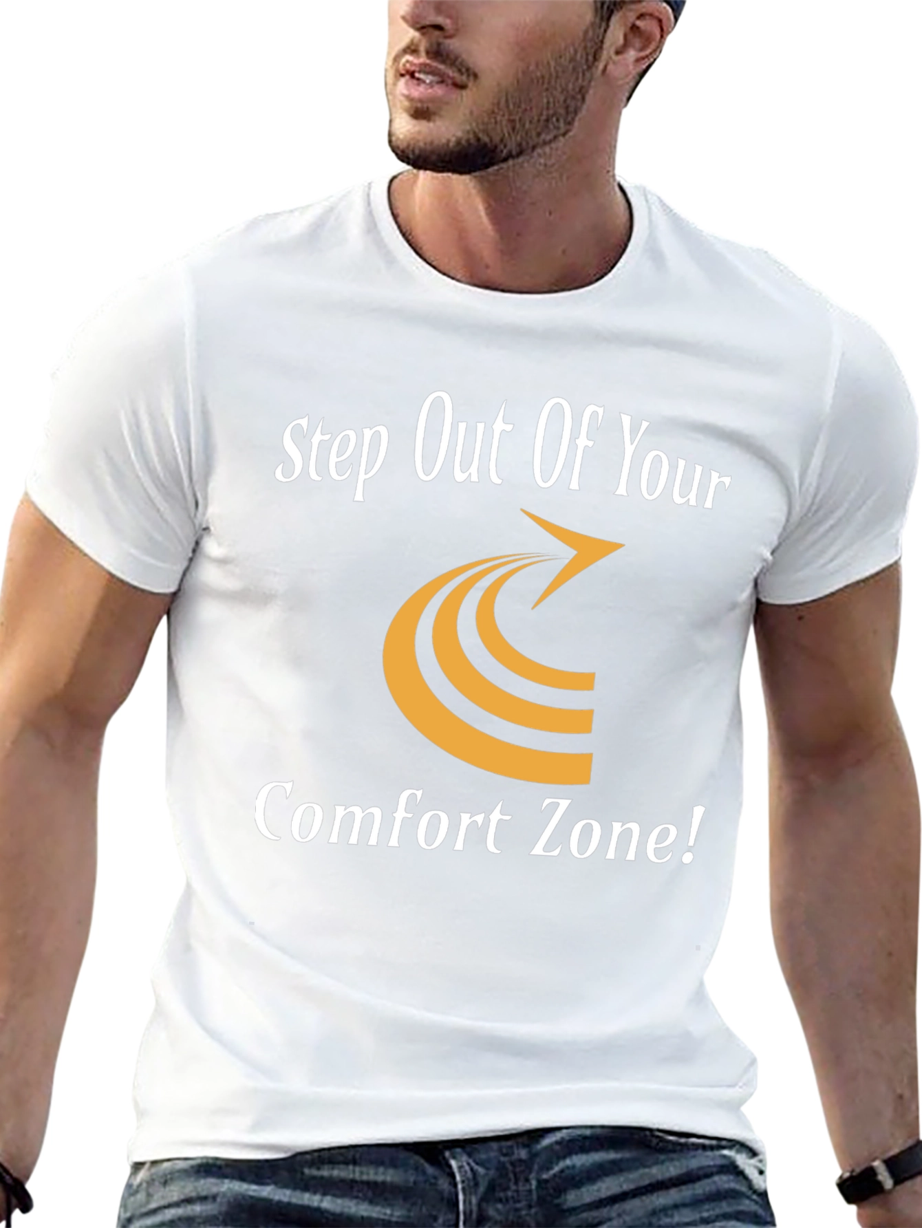 Step Out Comfort Zone Graphic Tee - Motivational