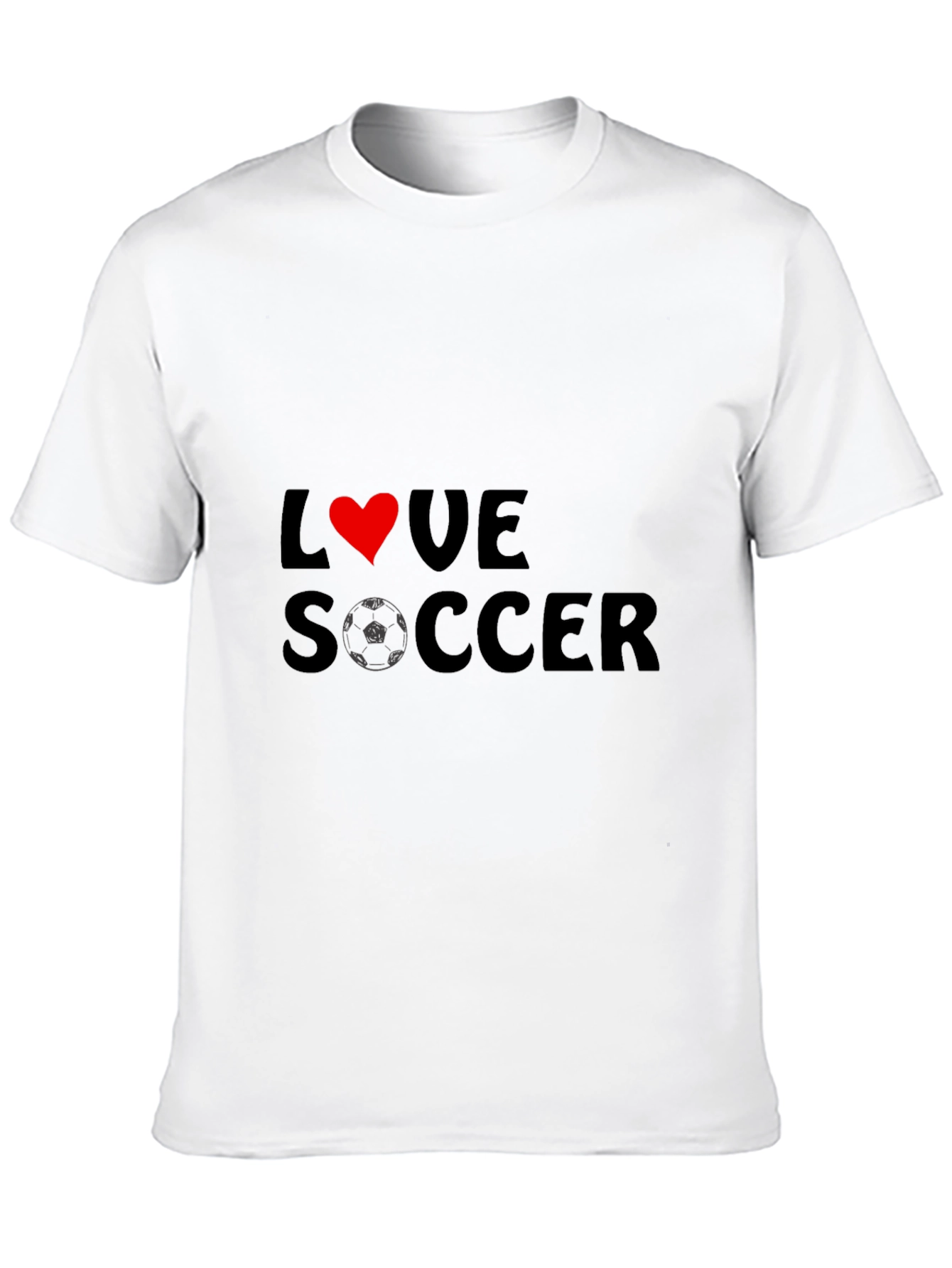 Love Soccer T-Shirt - Black Graphic Tee