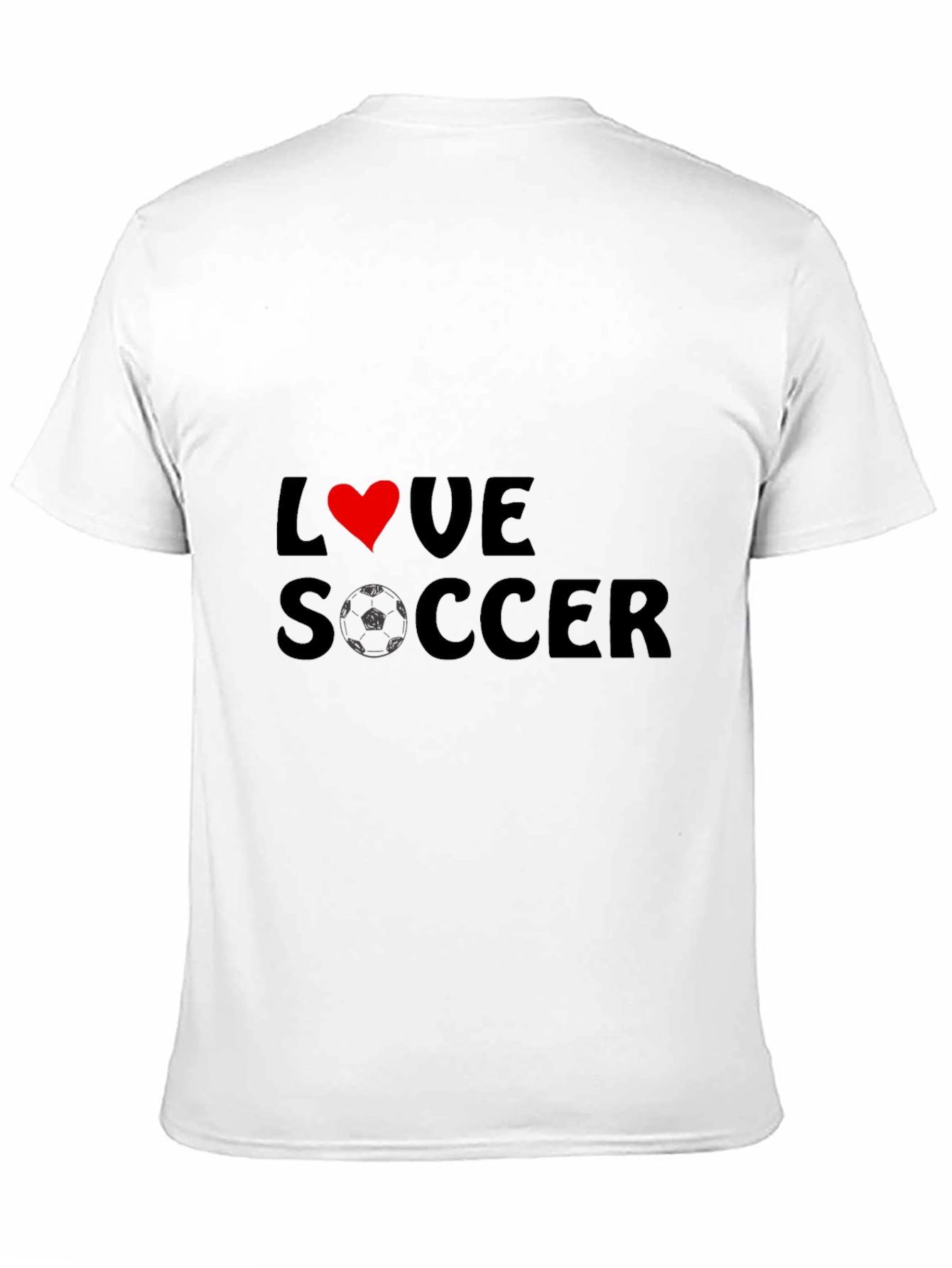 Love Soccer T-Shirt - Black Graphic Tee