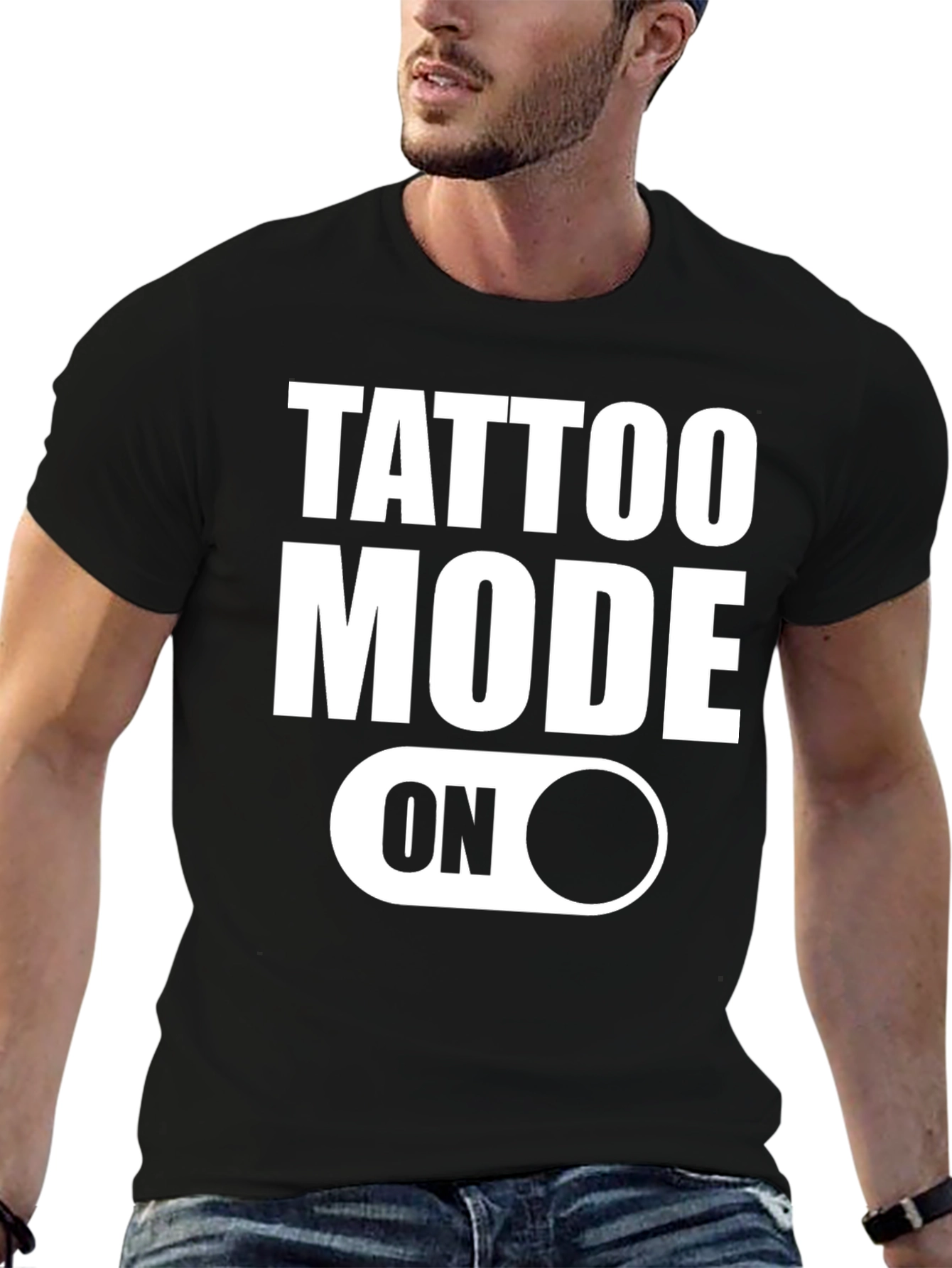 Tattoo Mode On Graphic Tee - Black