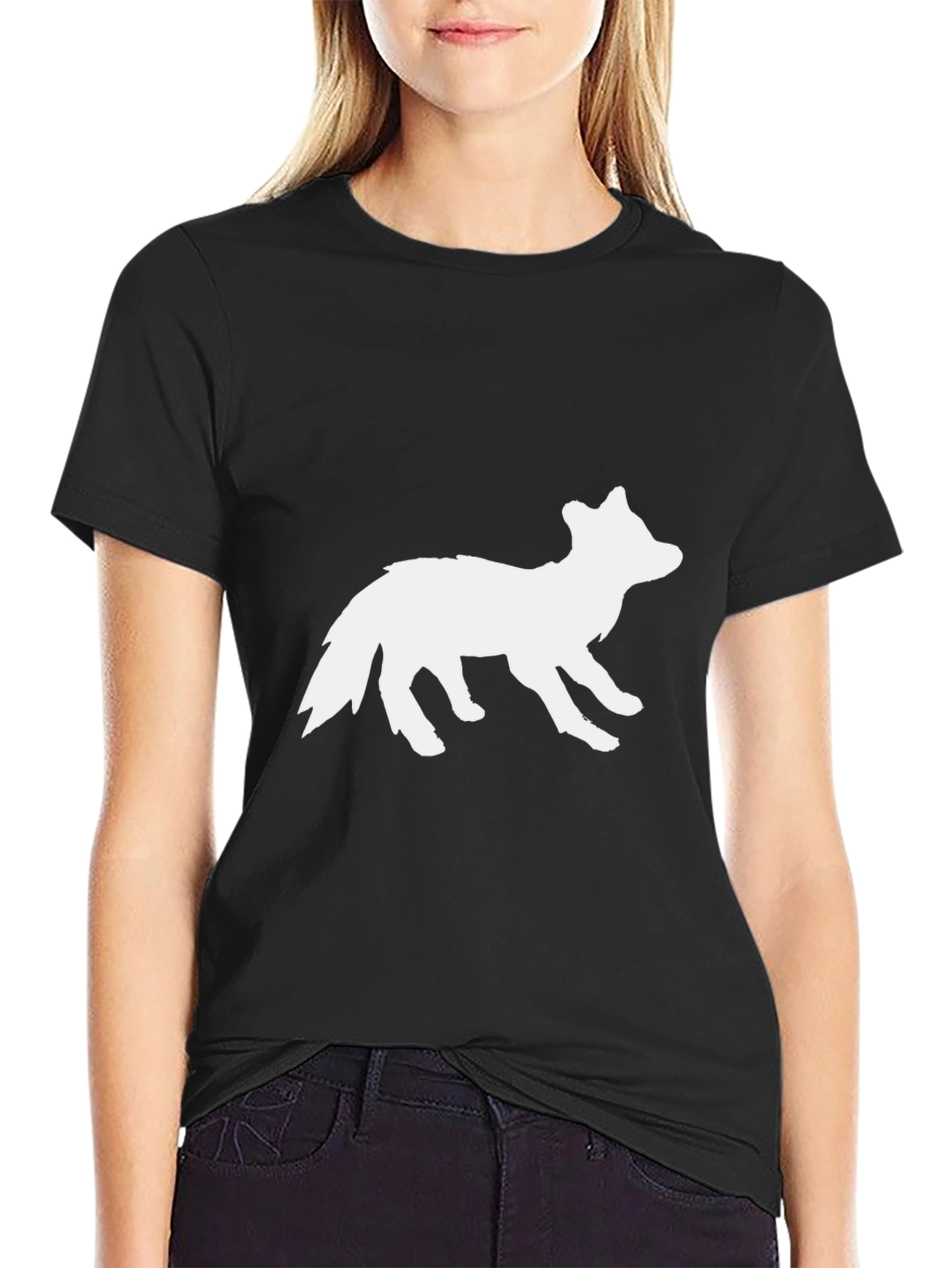 Black Fox Graphic Tee - Urban Style