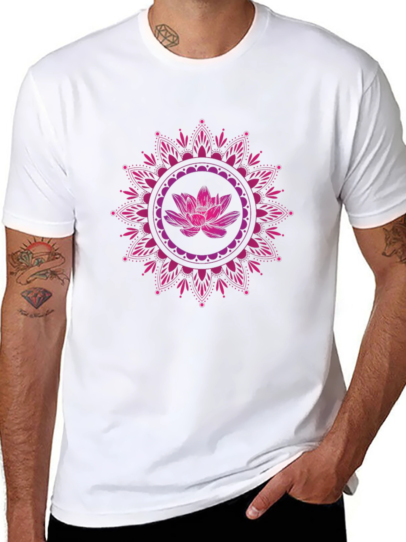 Lotus Mandala Graphic T-Shirt