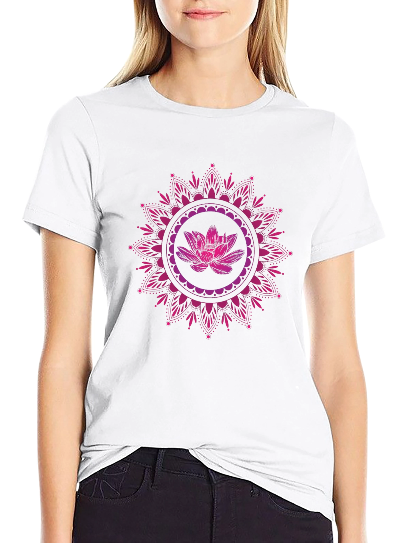 Lotus Mandala Graphic T-Shirt