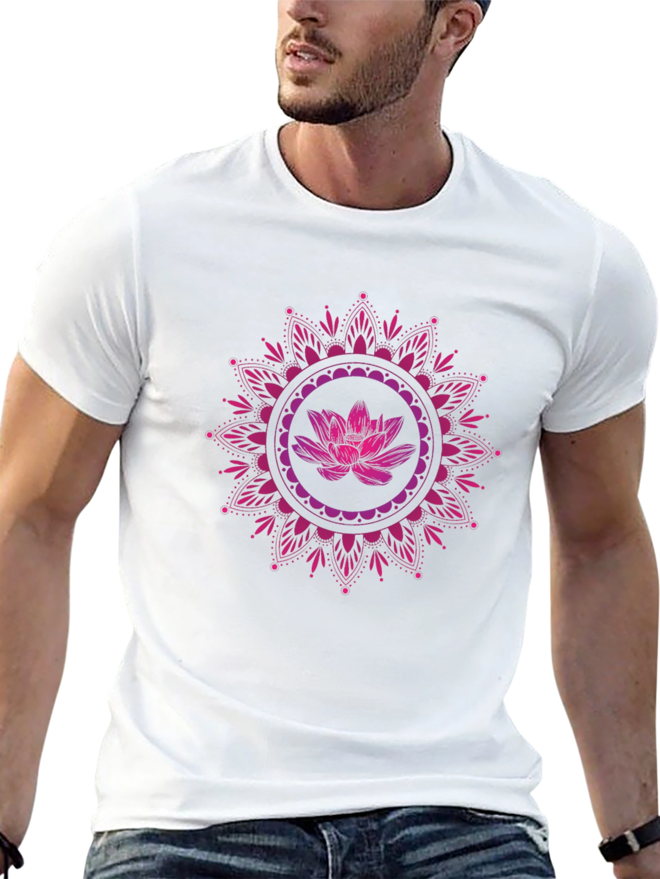 Lotus Mandala Graphic T-Shirt