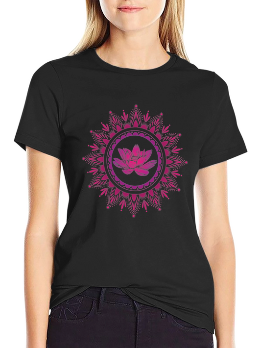 Lotus Mandala Graphic T-Shirt