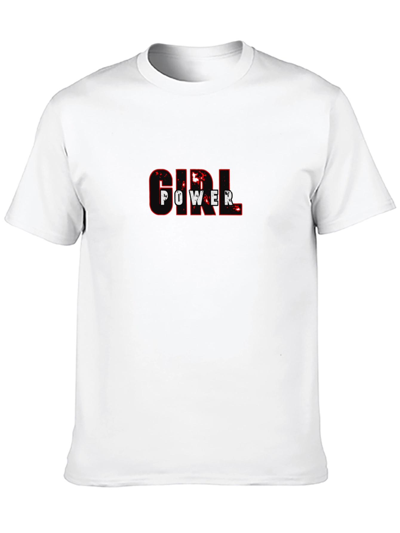 Girl Power Tee - Black Cotton Graphic Print