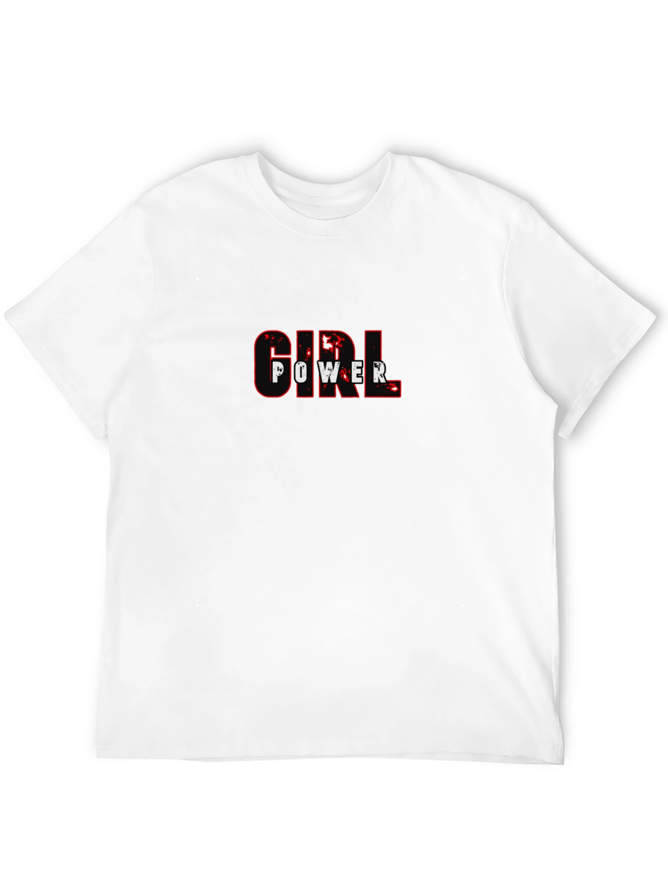 Girl Power Tee - Black Cotton Graphic Print