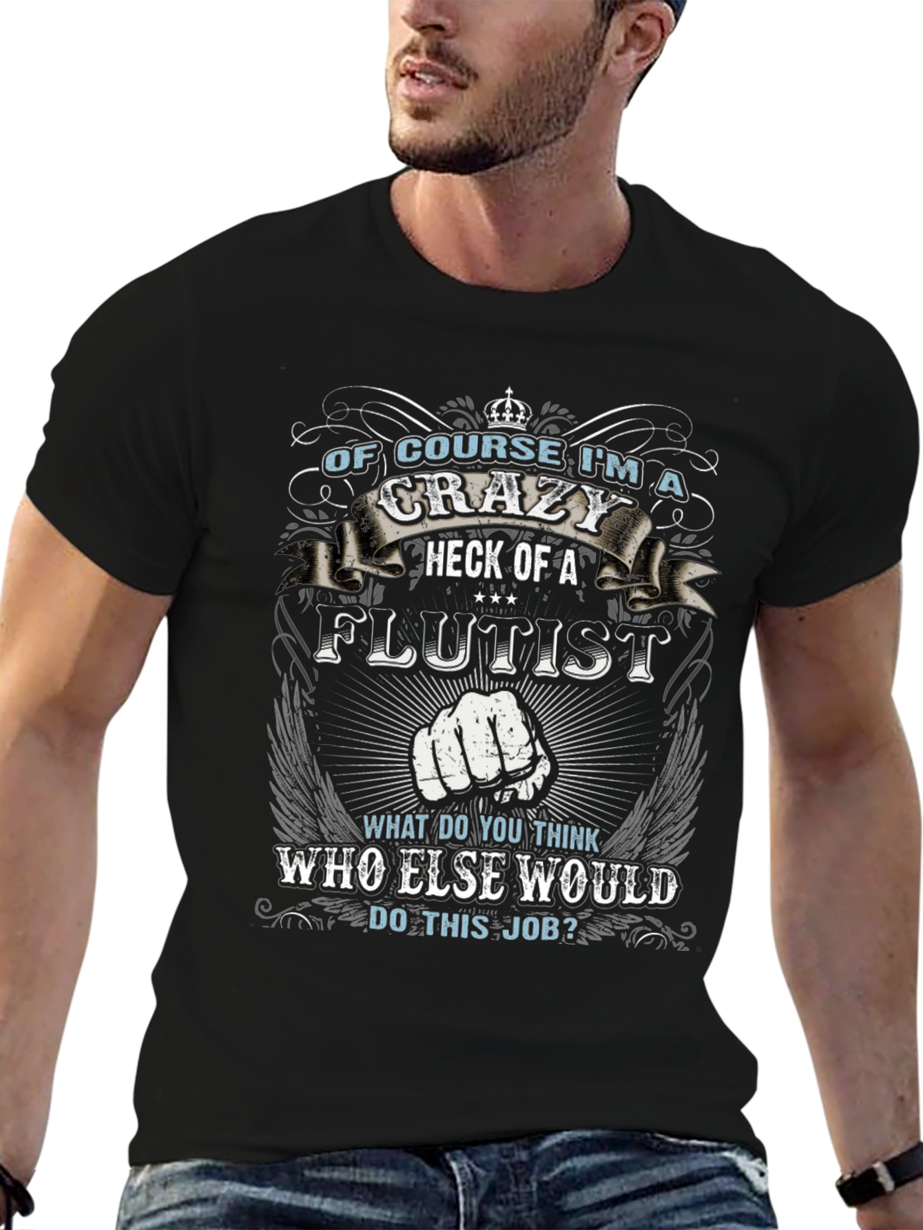Crazy Flutist T-Shirt