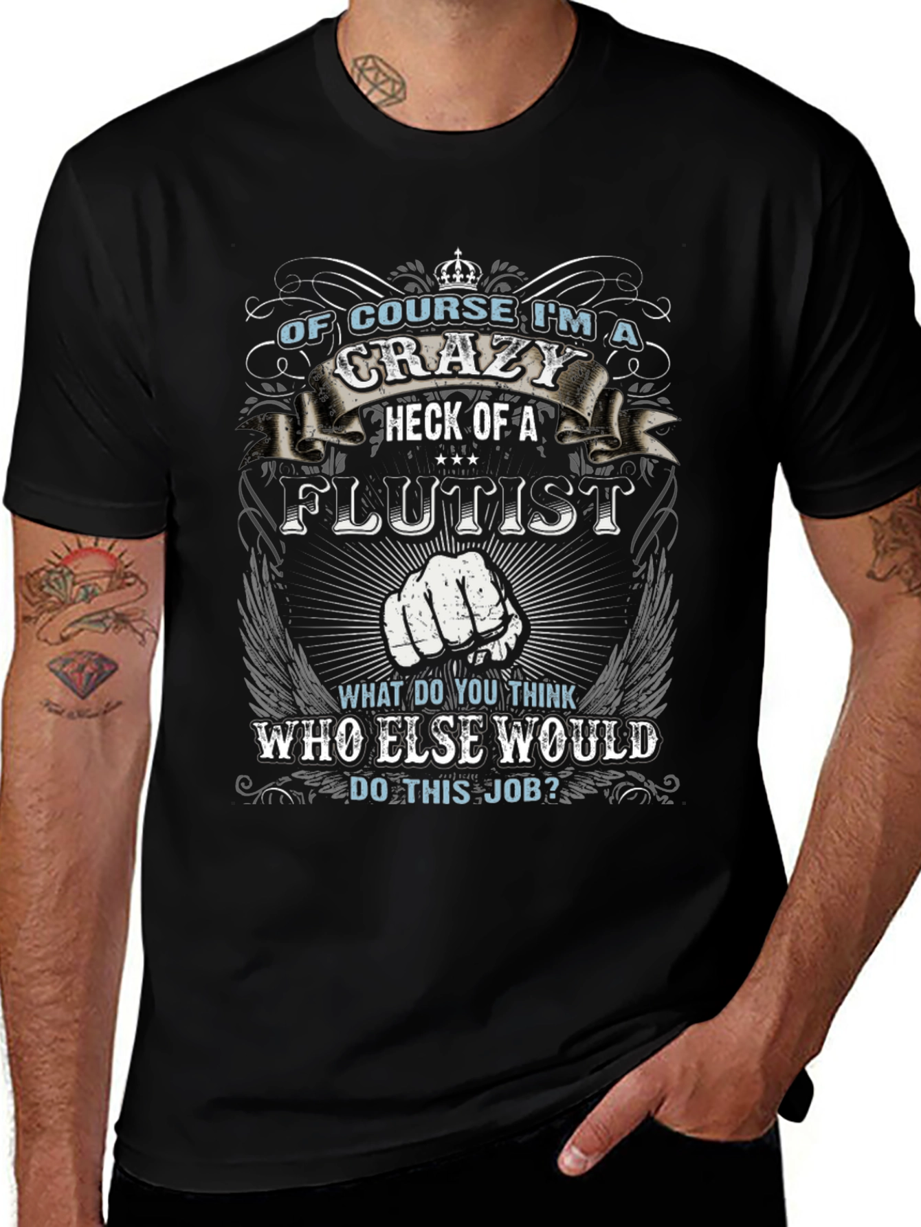 Crazy Flutist T-Shirt
