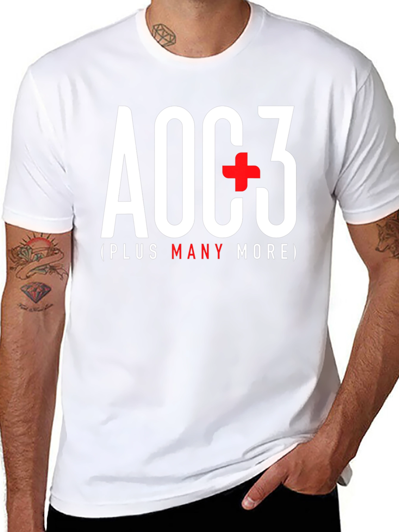 AOC+3 T-Shirt - Political Statement Tee