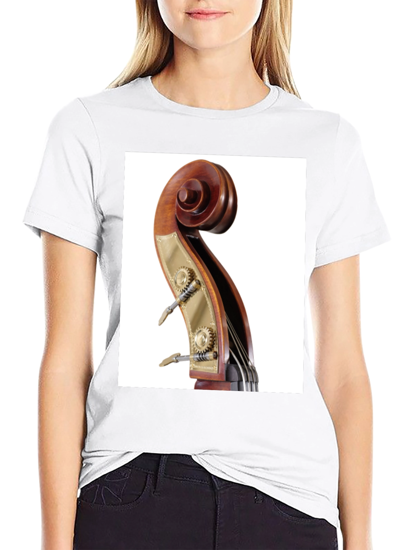 Bass Scroll T-Shirt: Music Lovers Tee