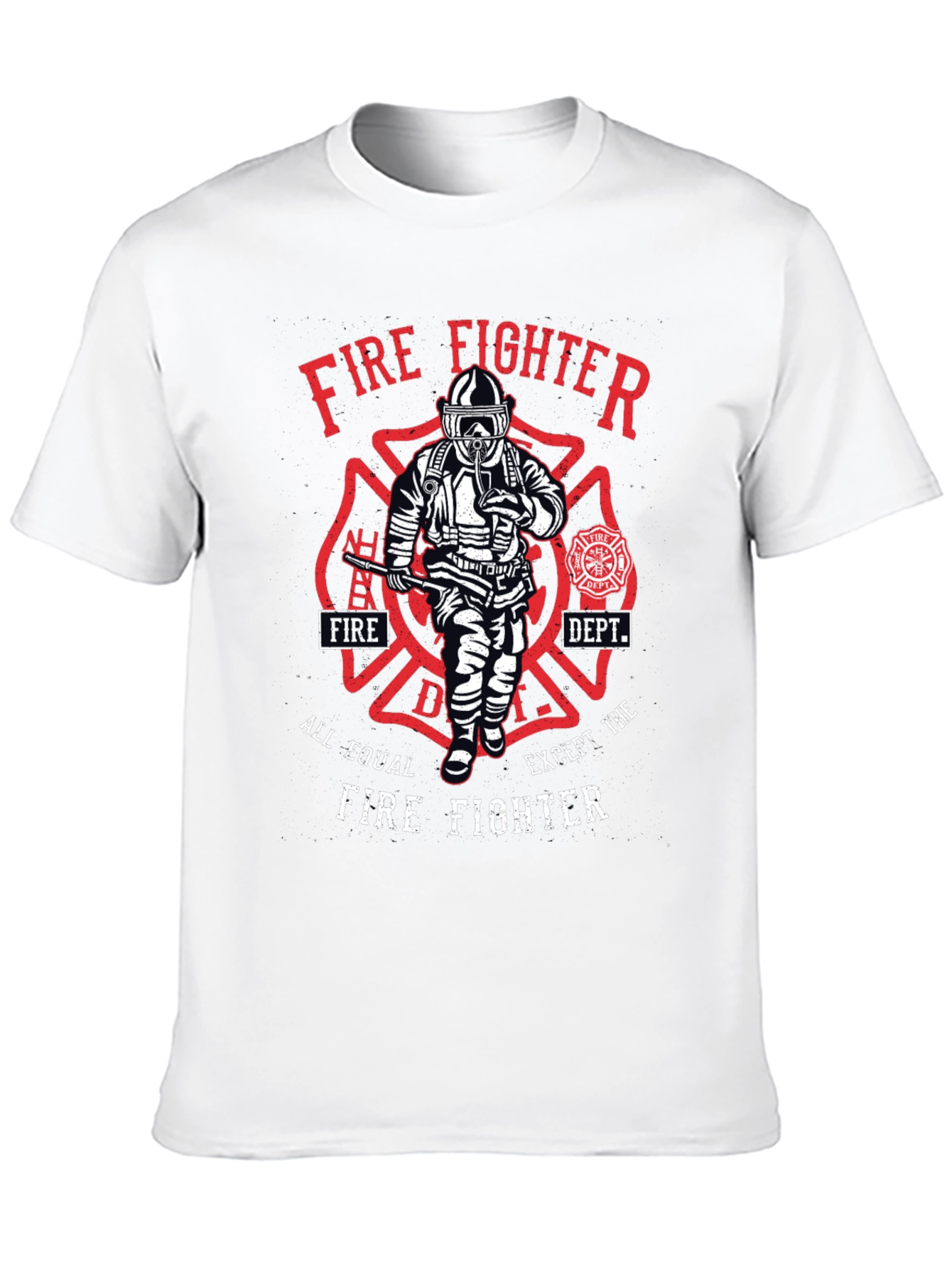 Firefighter Graphic T-Shirt - All Equal Except