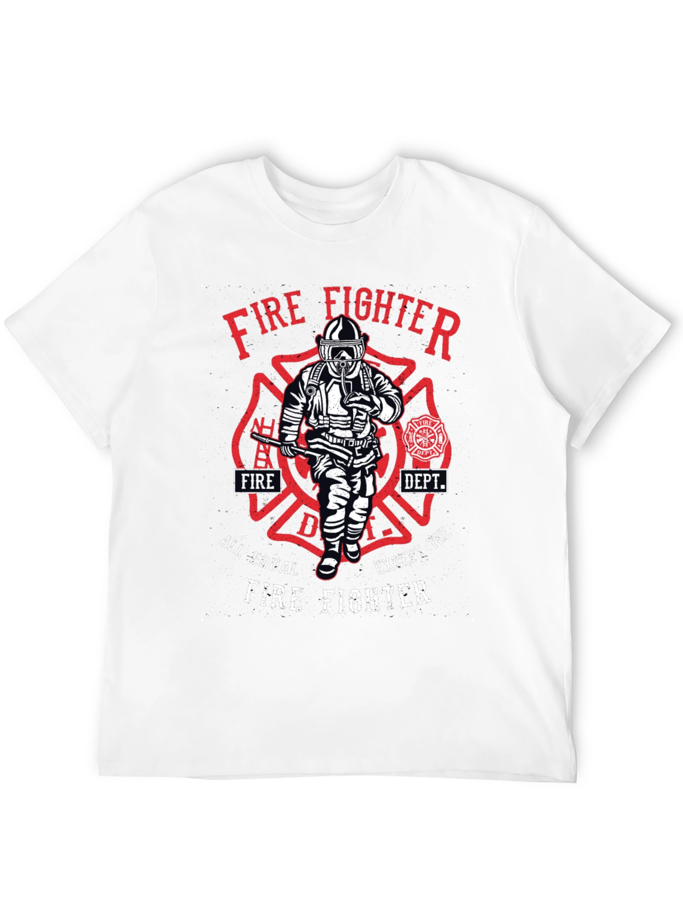 Firefighter Graphic T-Shirt - All Equal Except