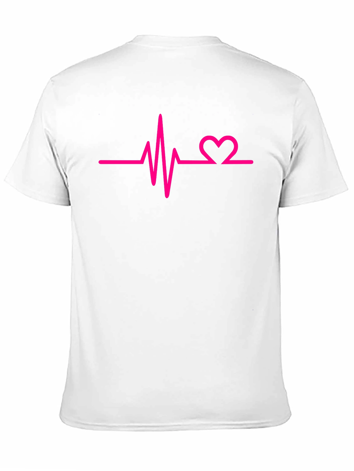 Heartbeat Graphic Tee - Black Cotton Casual