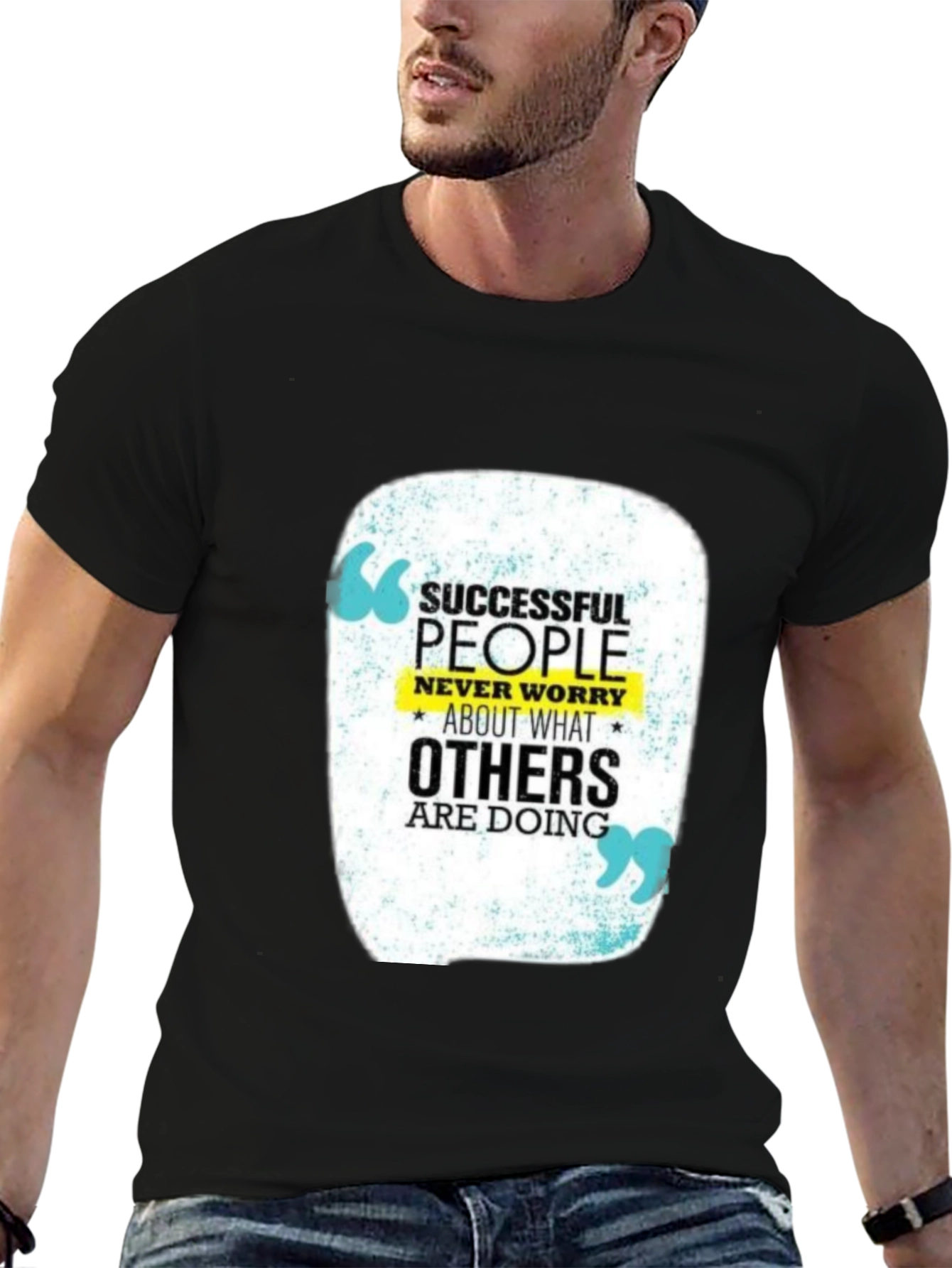 Motivational T-Shirt: Successful People Never Worry