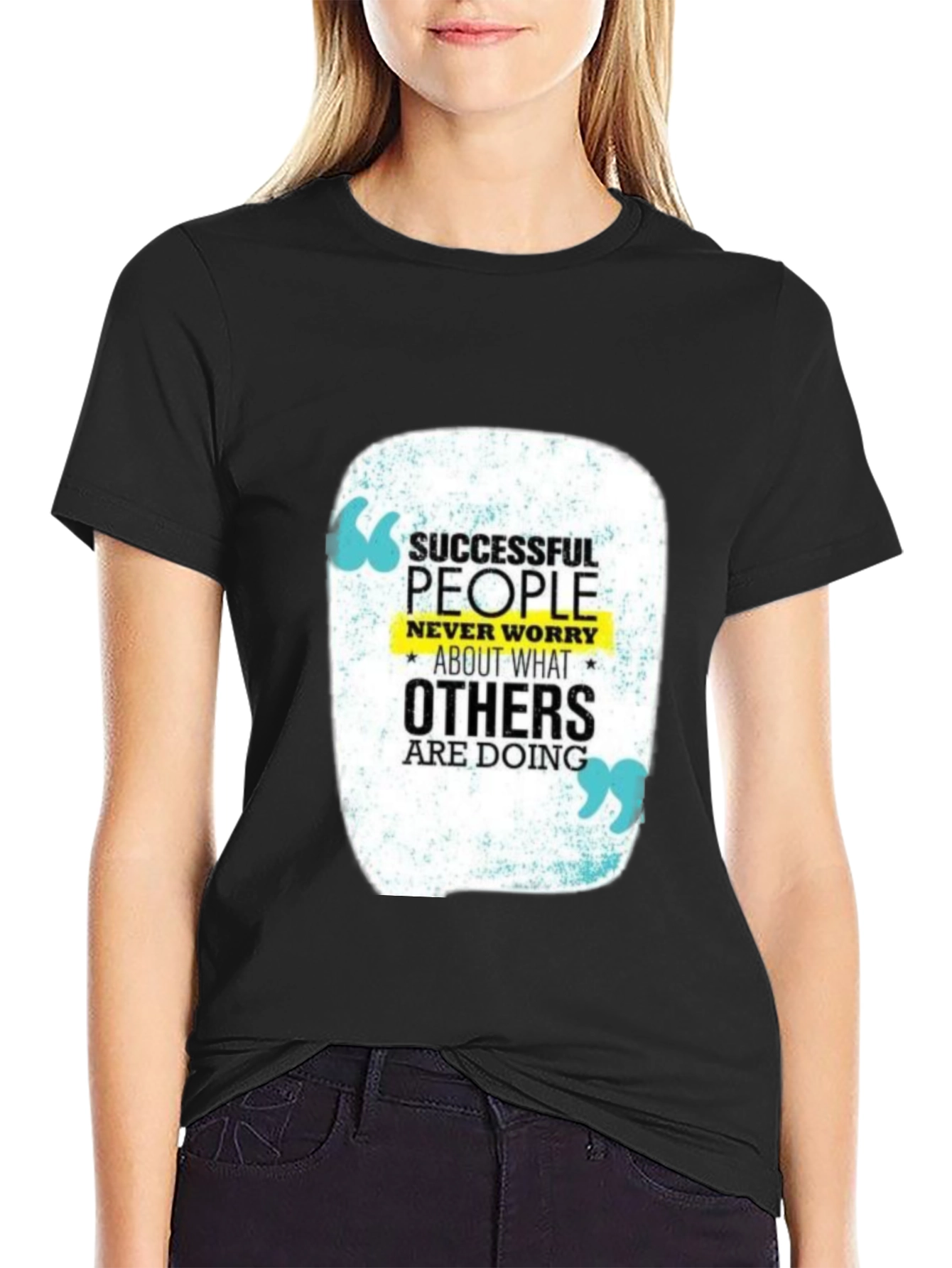 Motivational T-Shirt: Successful People Never Worry
