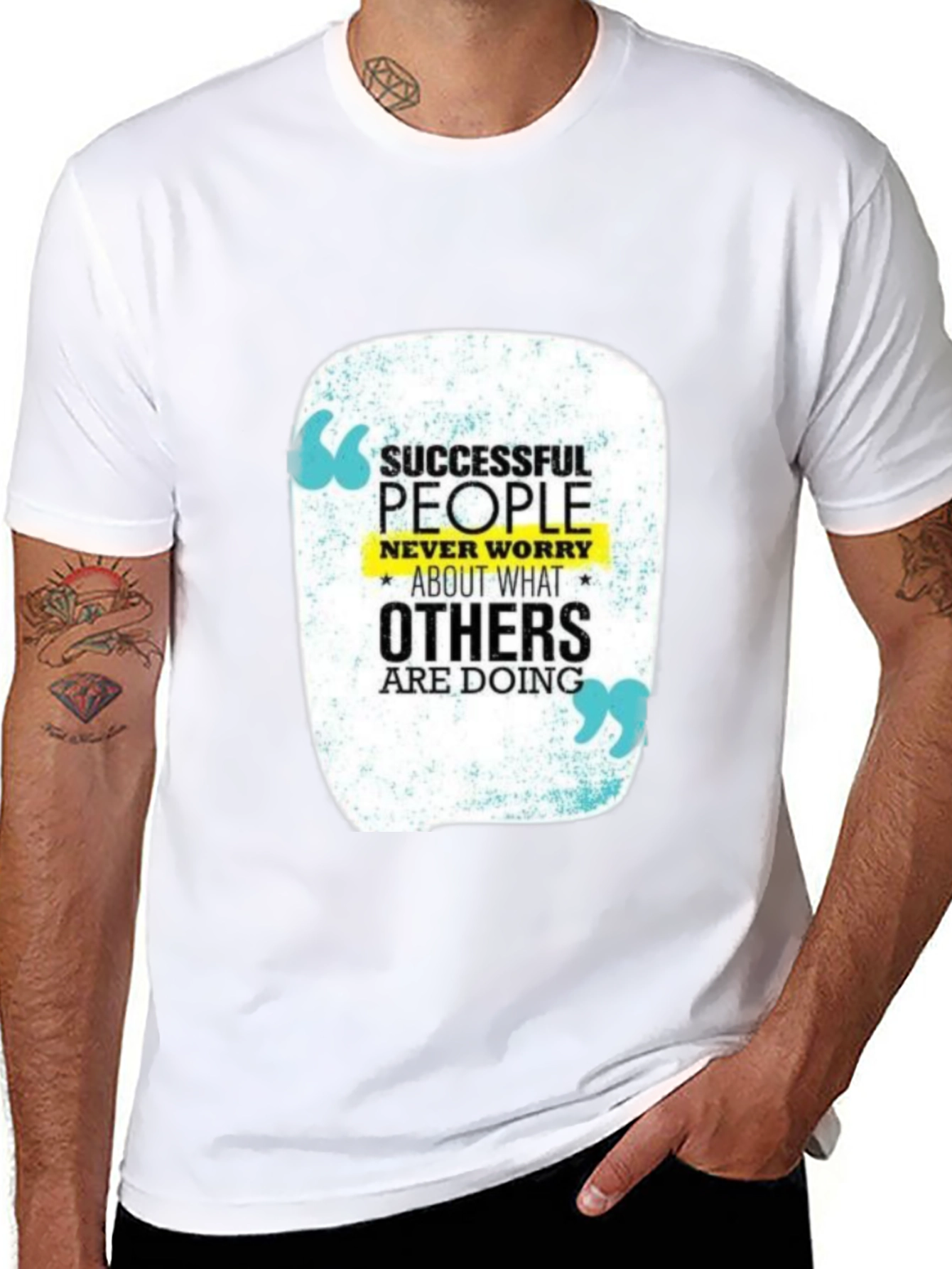 Motivational T-Shirt: Successful People Never Worry