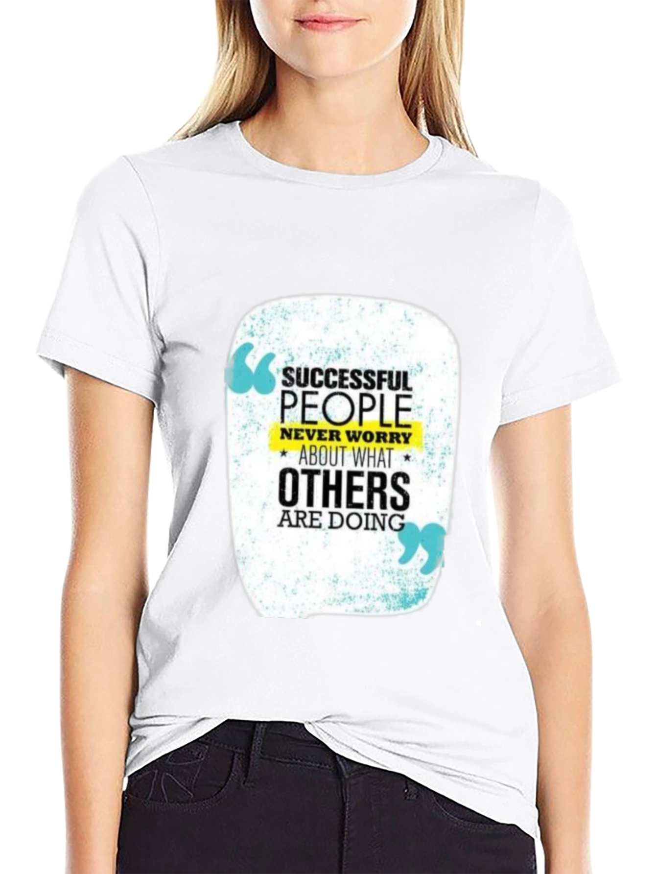 Motivational T-Shirt: Successful People Never Worry