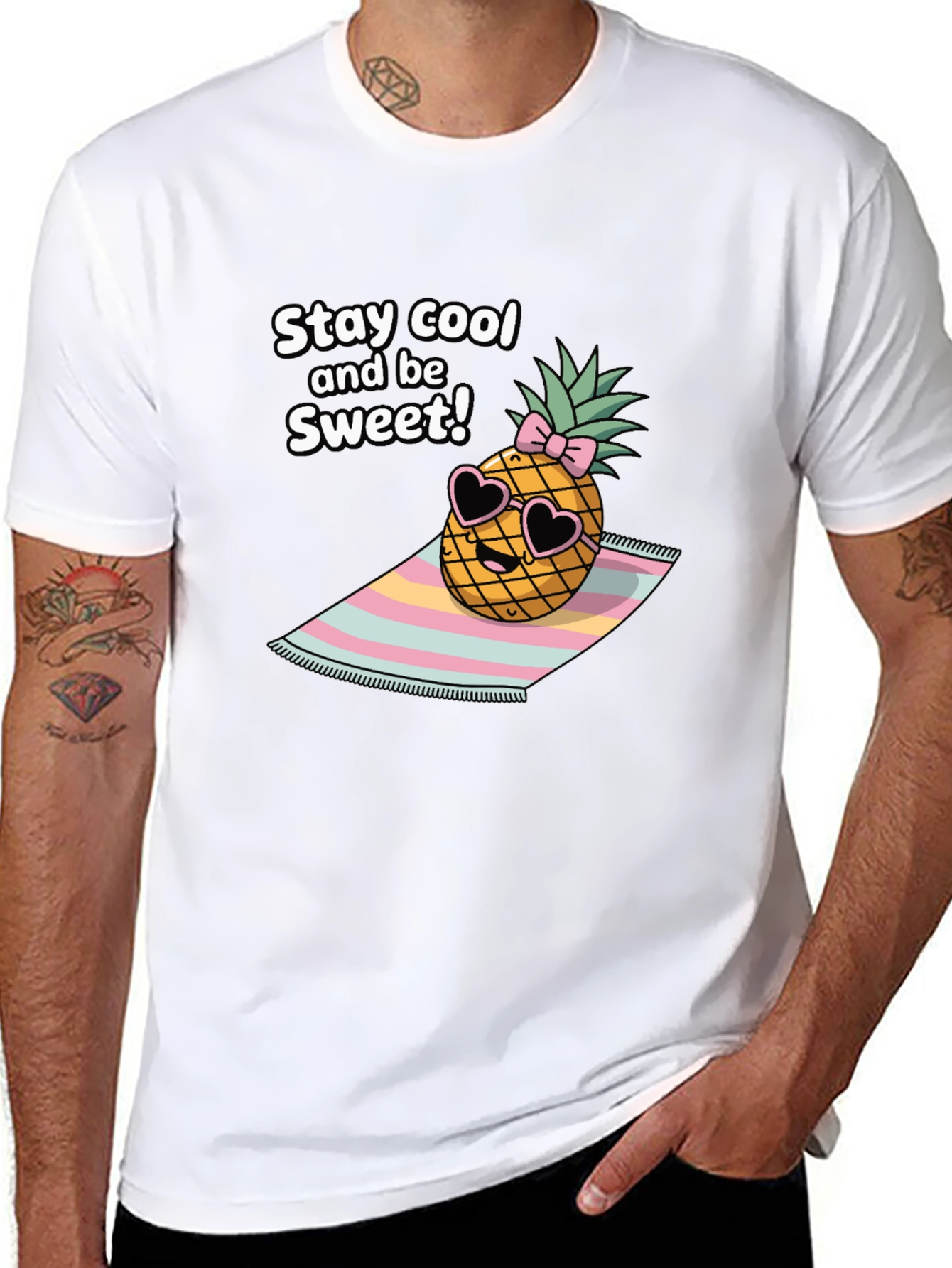 Stay Cool Pineapple Graphic Tee