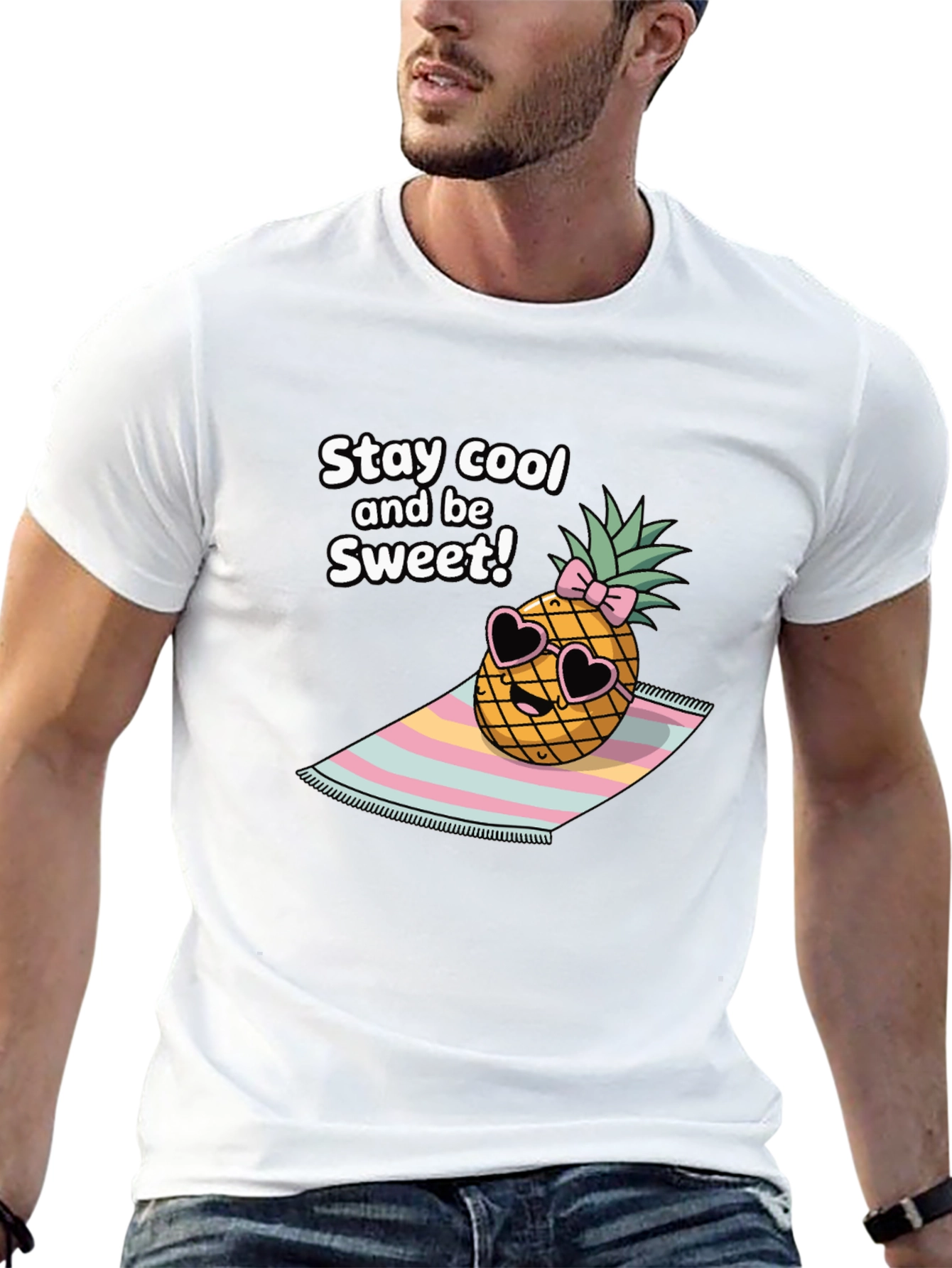 Stay Cool Pineapple Graphic Tee