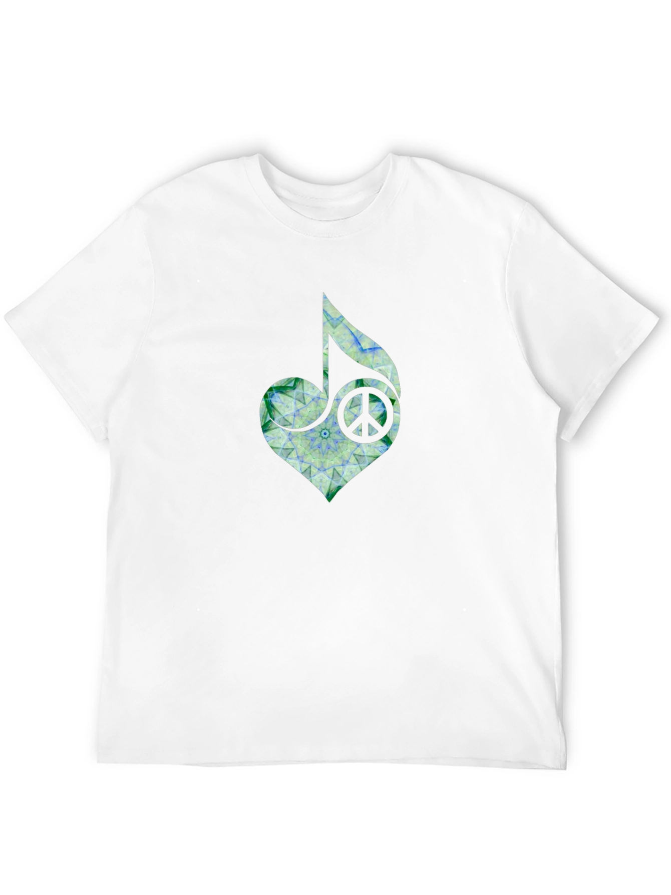 Peace Heart Music Note T-Shirt - Black