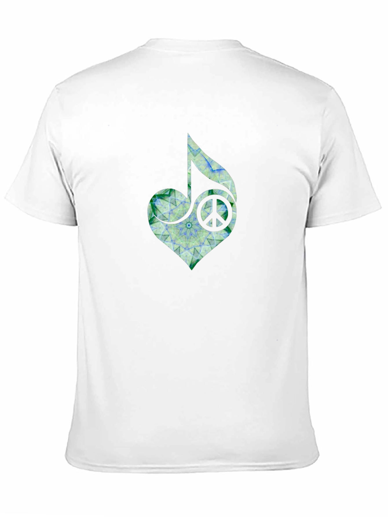 Peace Heart Music Note T-Shirt - Black