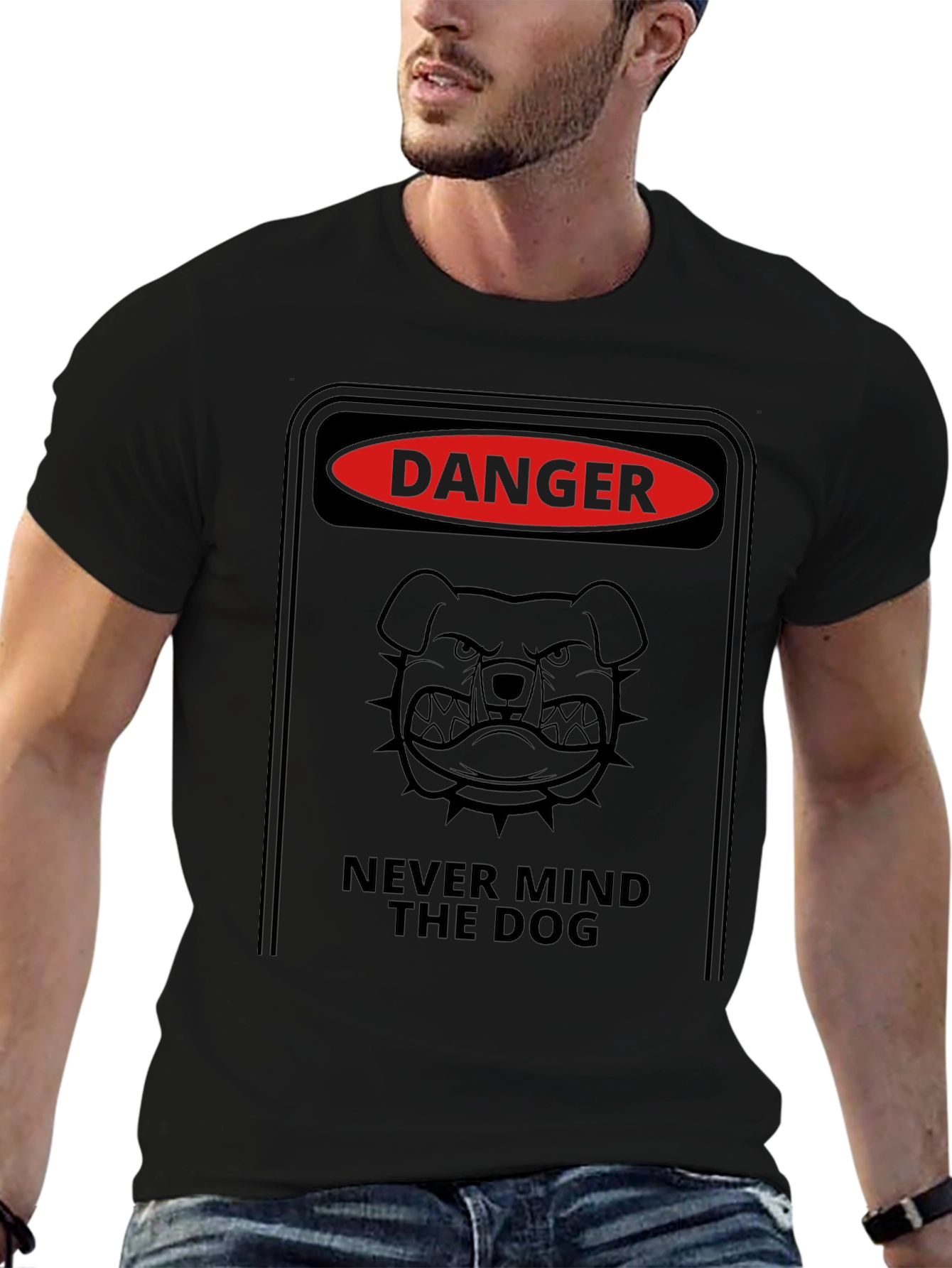 Danger: Never Mind the Dog T-Shirt - Graphic Tee