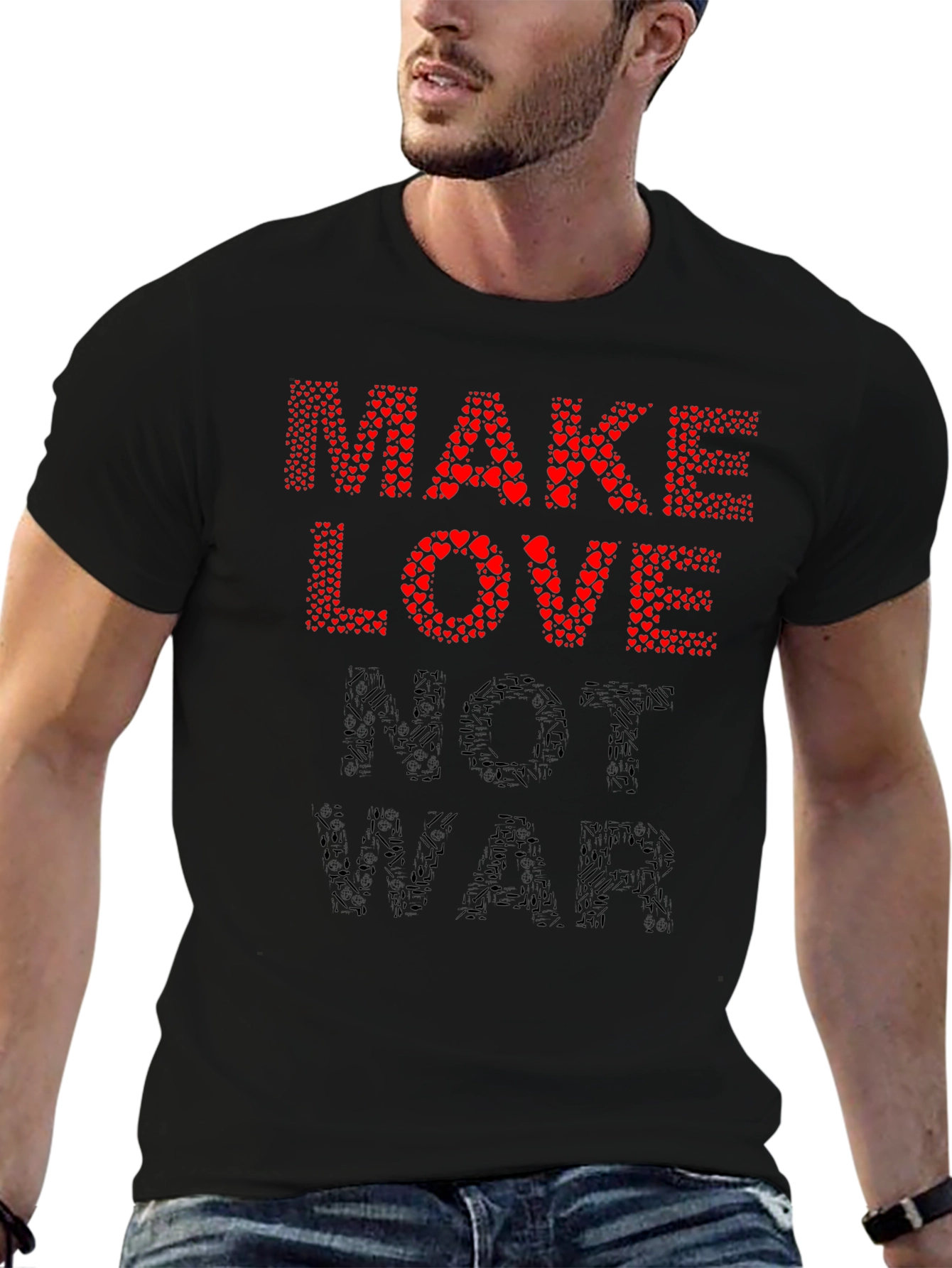 Make Love Not War Graphic T-Shirt