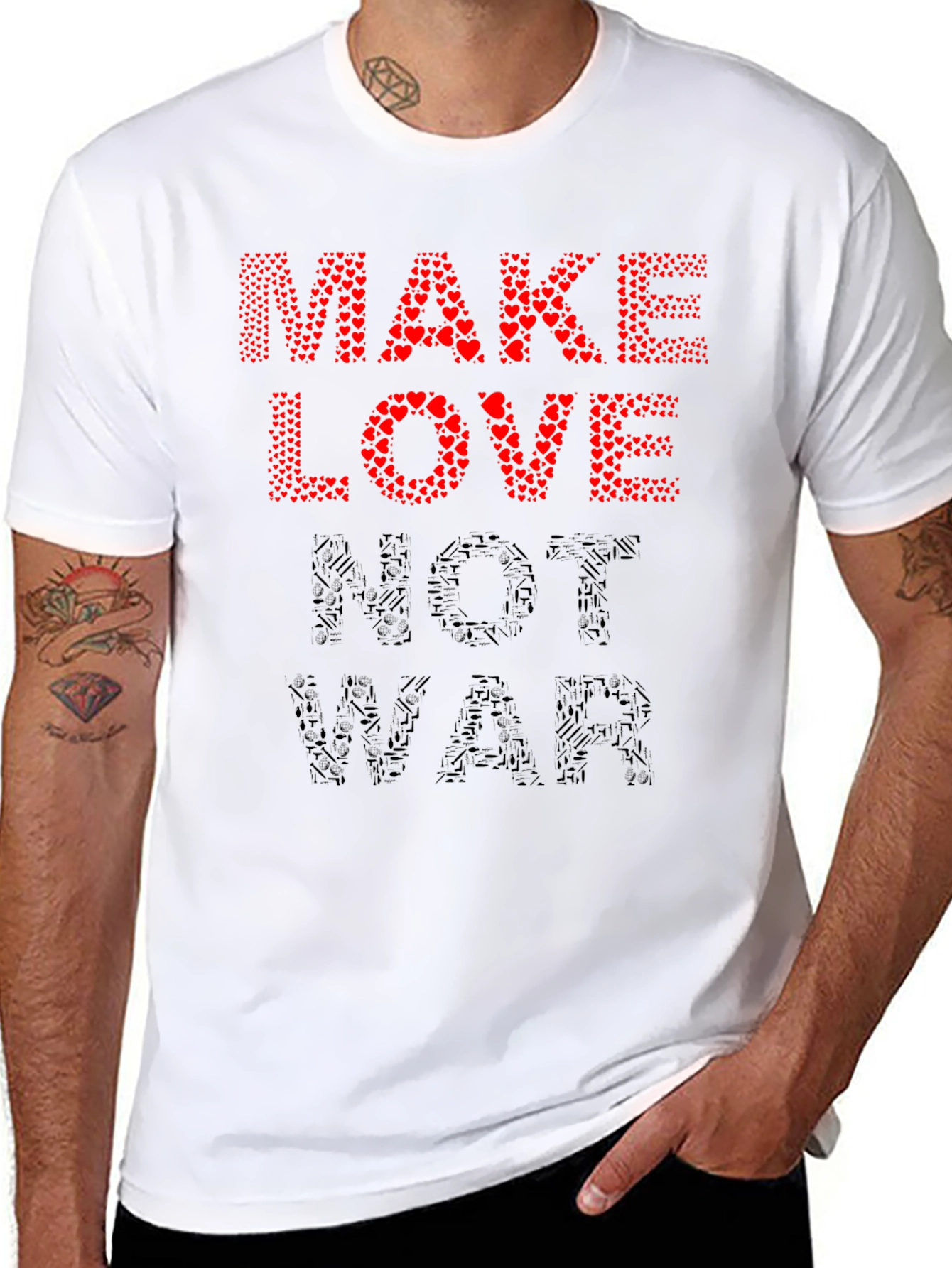 Make Love Not War Graphic T-Shirt