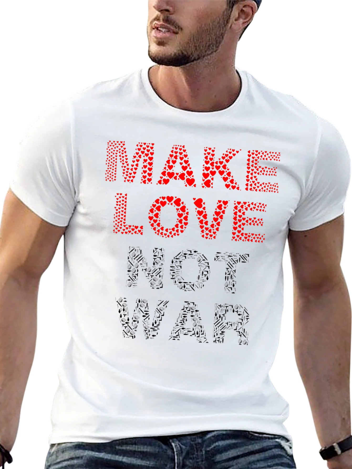 Make Love Not War Graphic T-Shirt