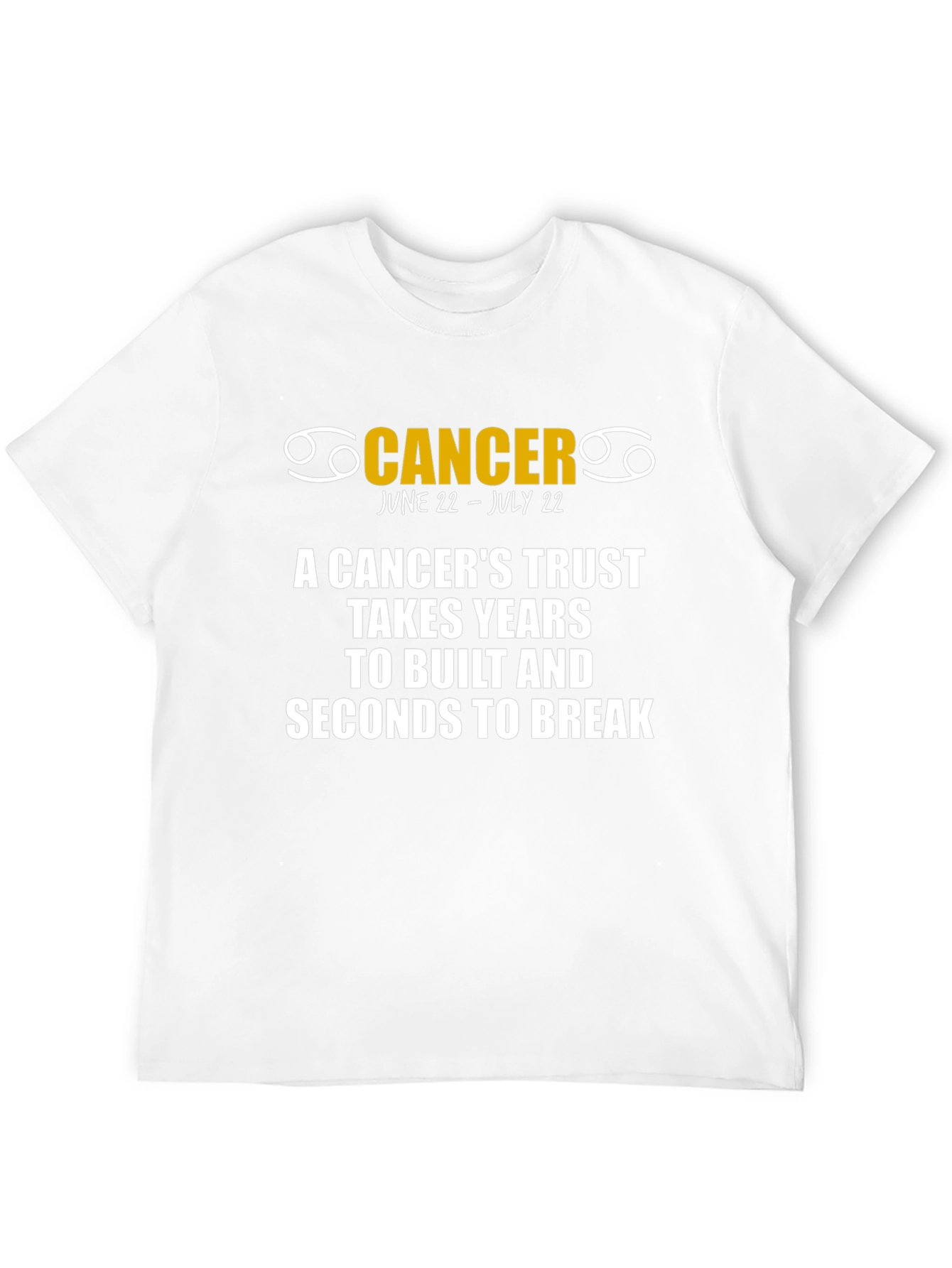 Cancer Zodiac T-Shirt: June 22 - July 22