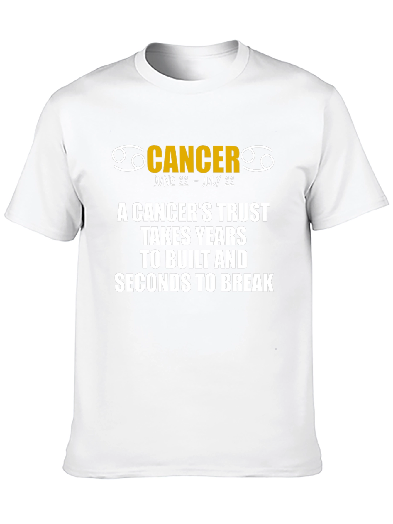 Cancer Zodiac T-Shirt: June 22 - July 22