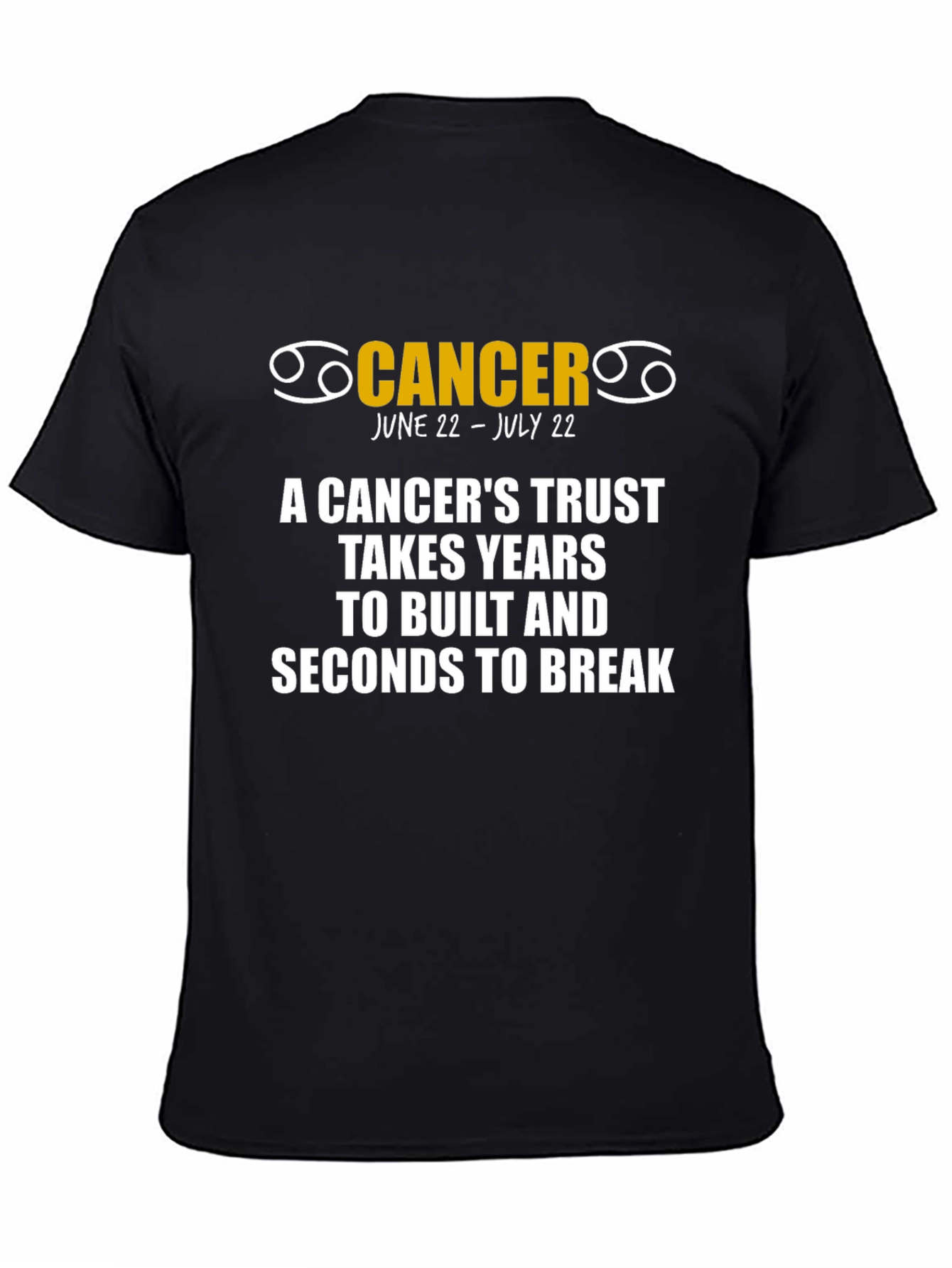 Cancer Zodiac T-Shirt: June 22 - July 22
