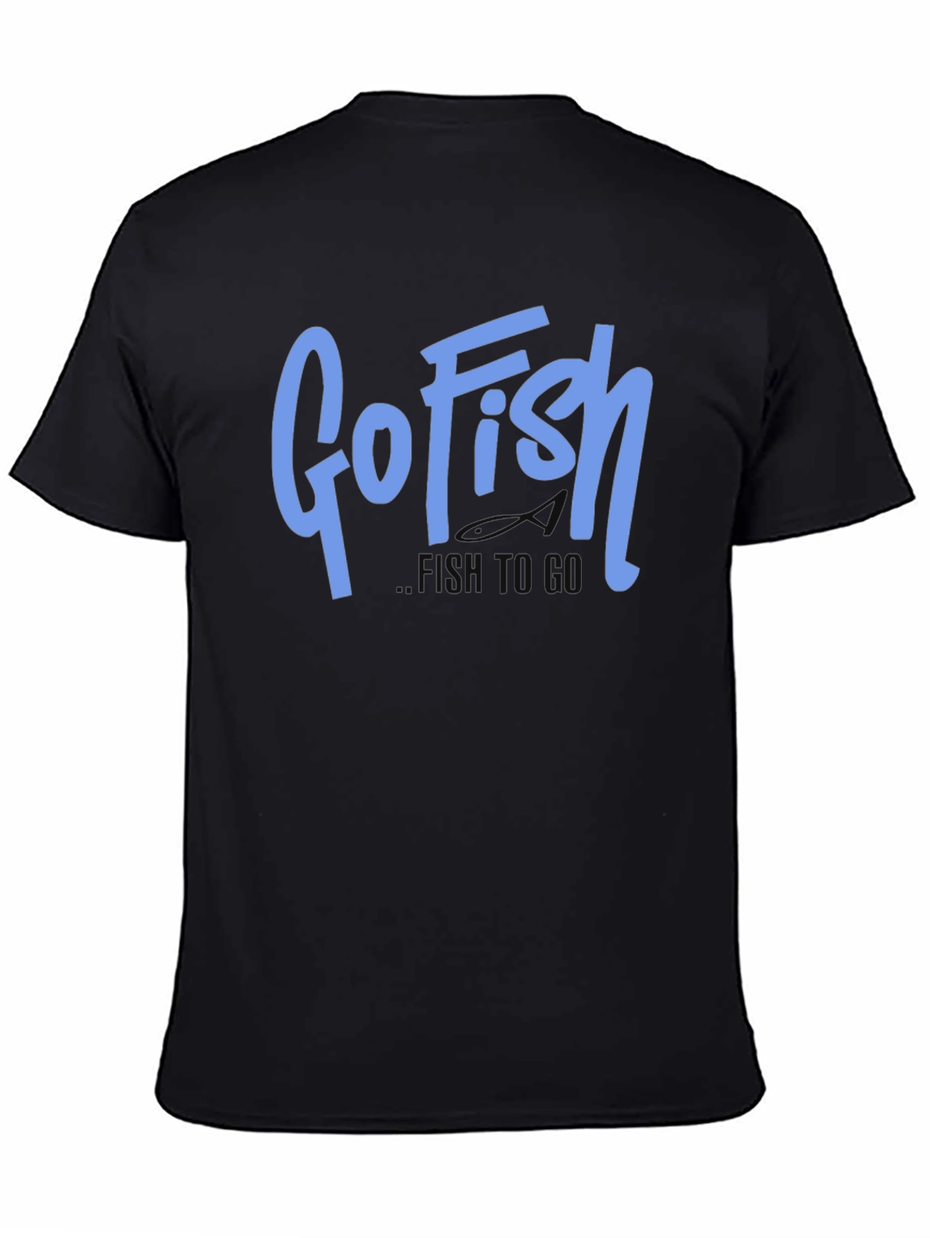 Go Fish Mens Black Graphic Tee