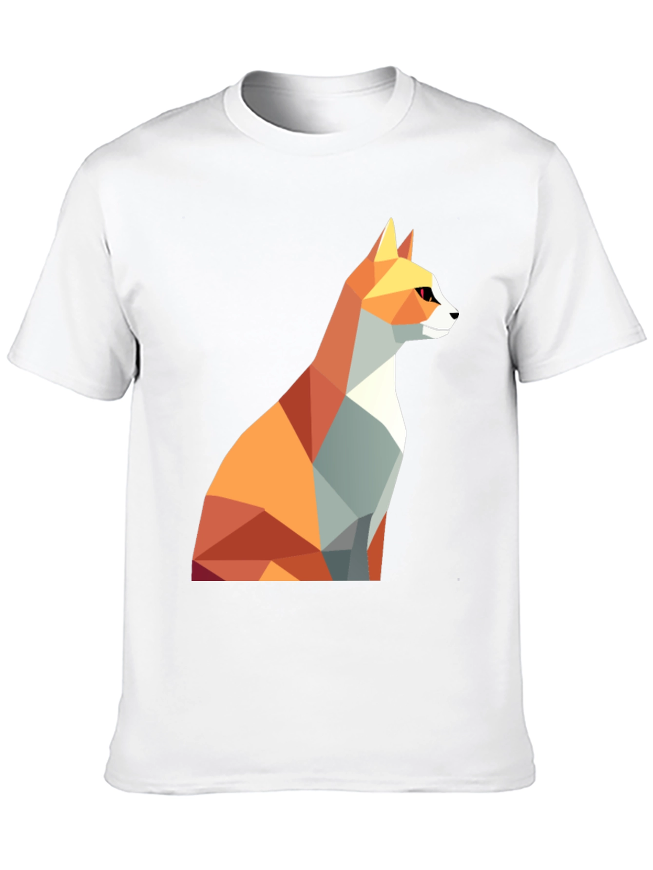 Geometric Fox Graphic Tee - Modern Design