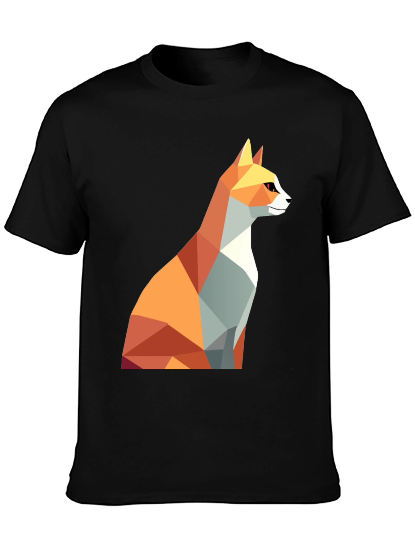 Geometric Fox Graphic Tee - Modern Design