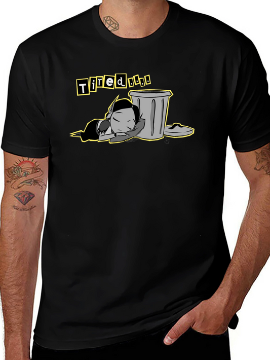 Tired Meme T-Shirt - Black Cotton Tee