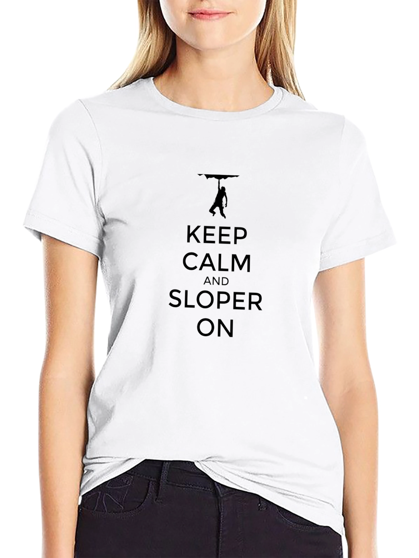 Keep Calm and Sloper On Climbing T-Shirt