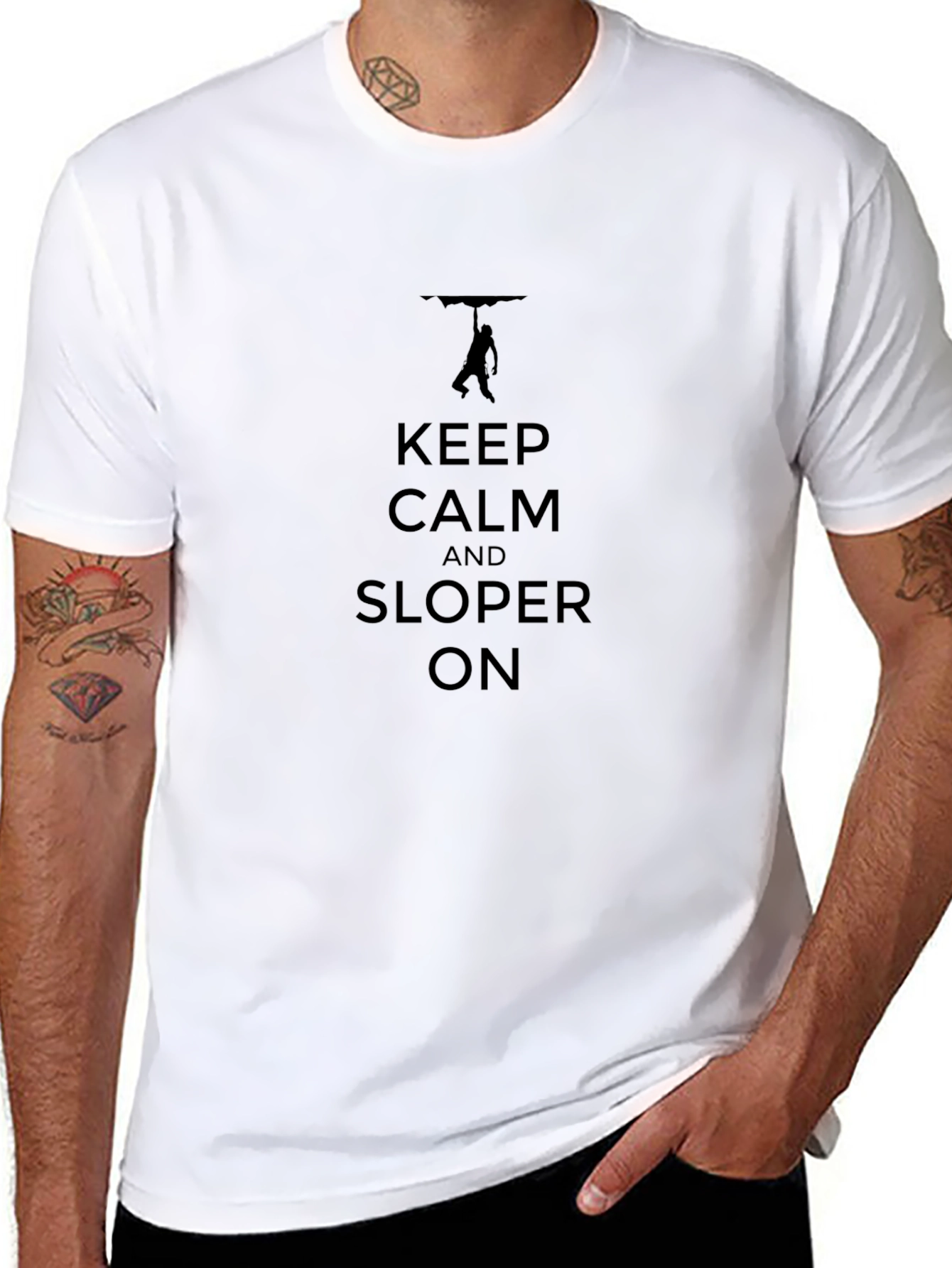 Keep Calm and Sloper On Climbing T-Shirt