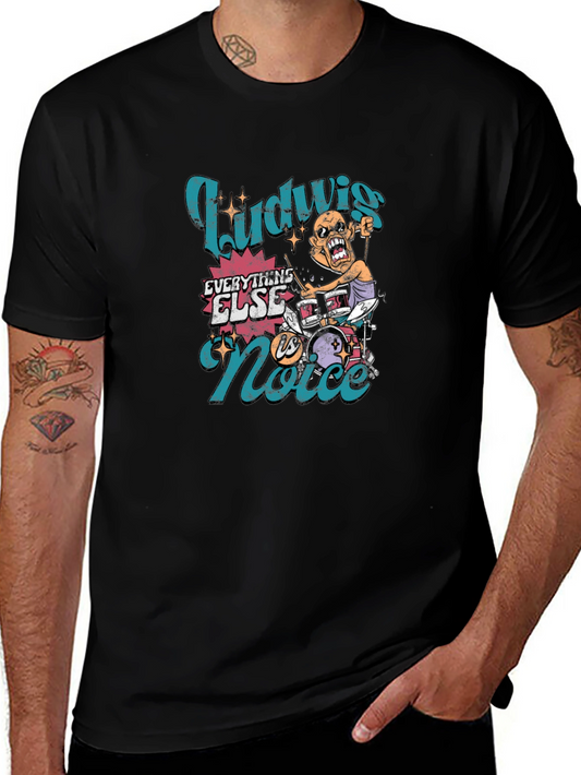 Ludwig Drummer Graphic Tee - Rock and Roll Style
