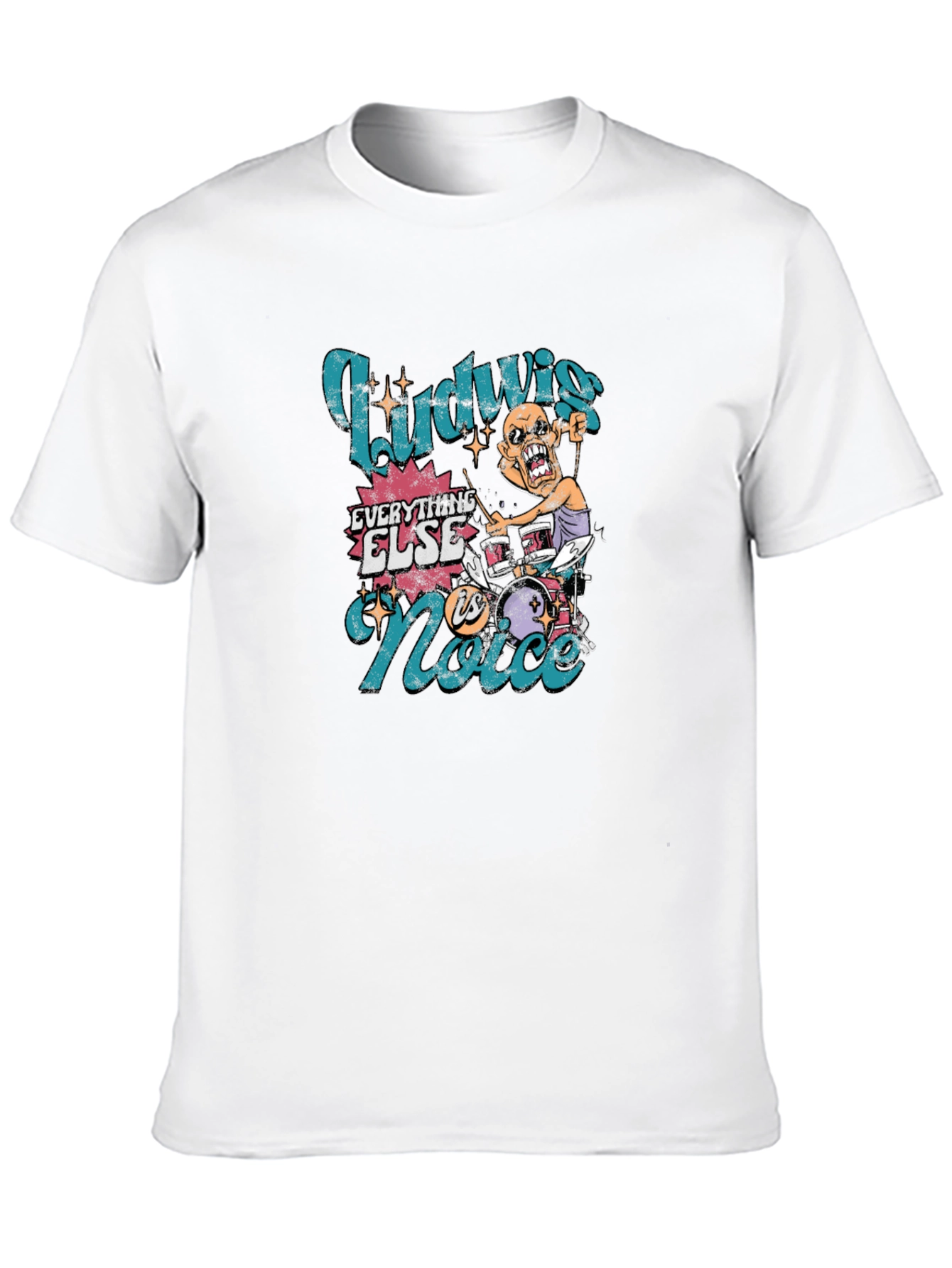 Ludwig Drummer Graphic Tee - Rock and Roll Style