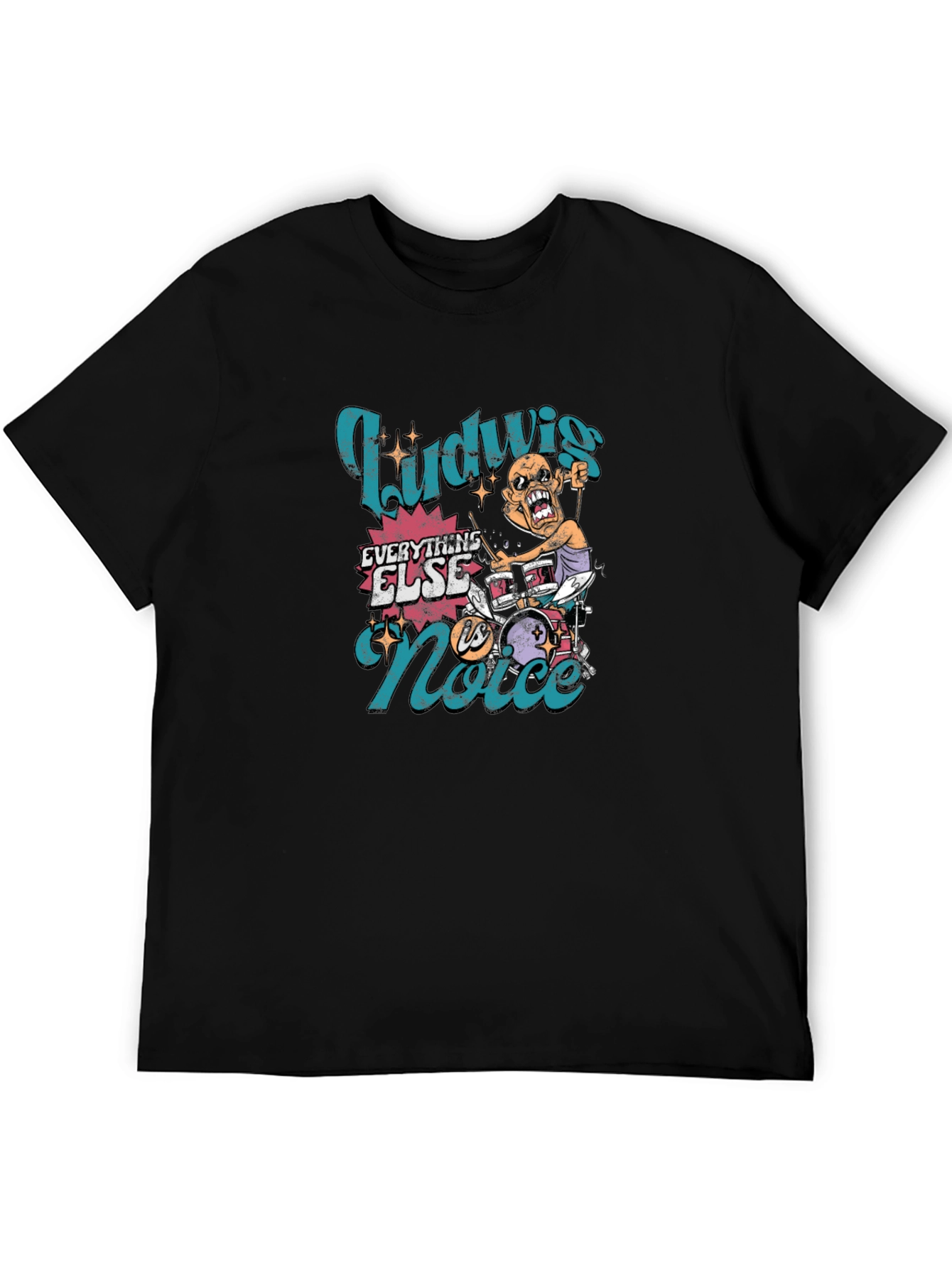 Ludwig Drummer Graphic Tee - Rock and Roll Style