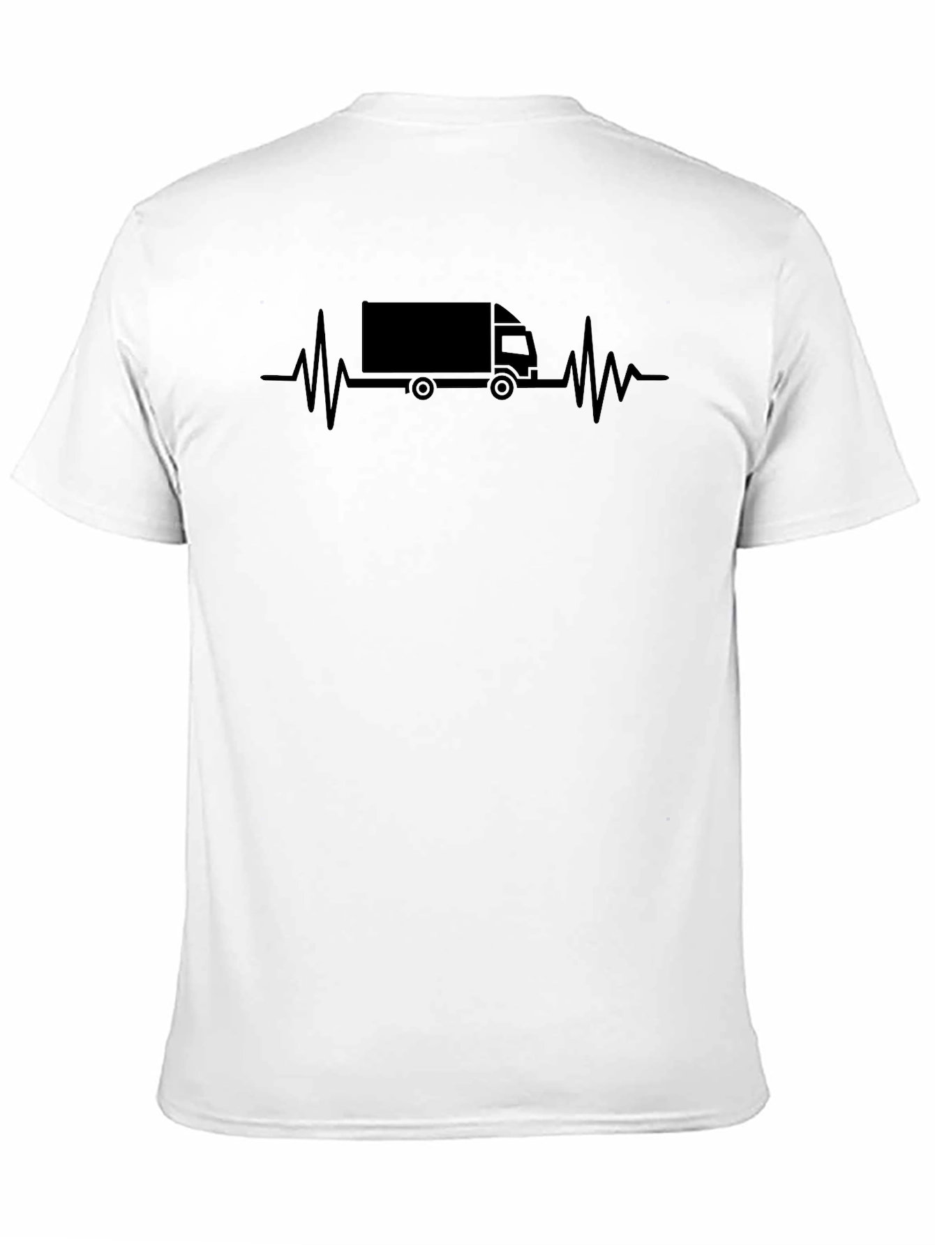 Trucking Heartbeat T-Shirt - Black