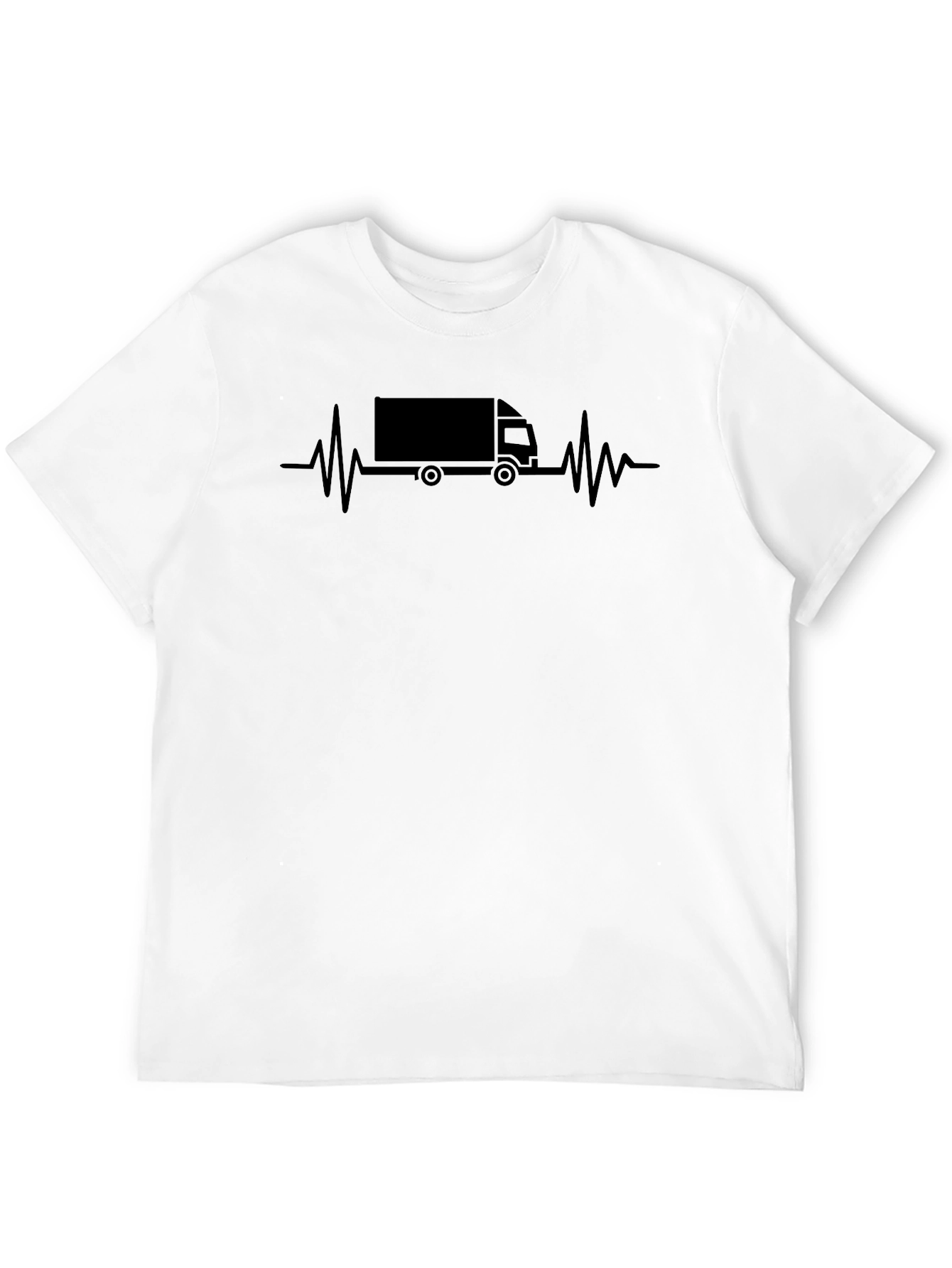 Trucking Heartbeat T-Shirt - Black